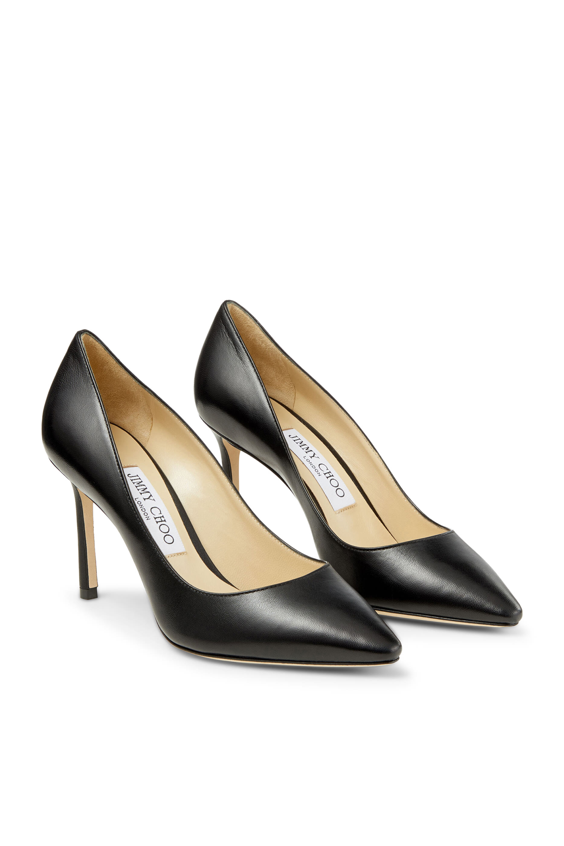 Romy 85-Kid Leather Pointy Toe Pumps