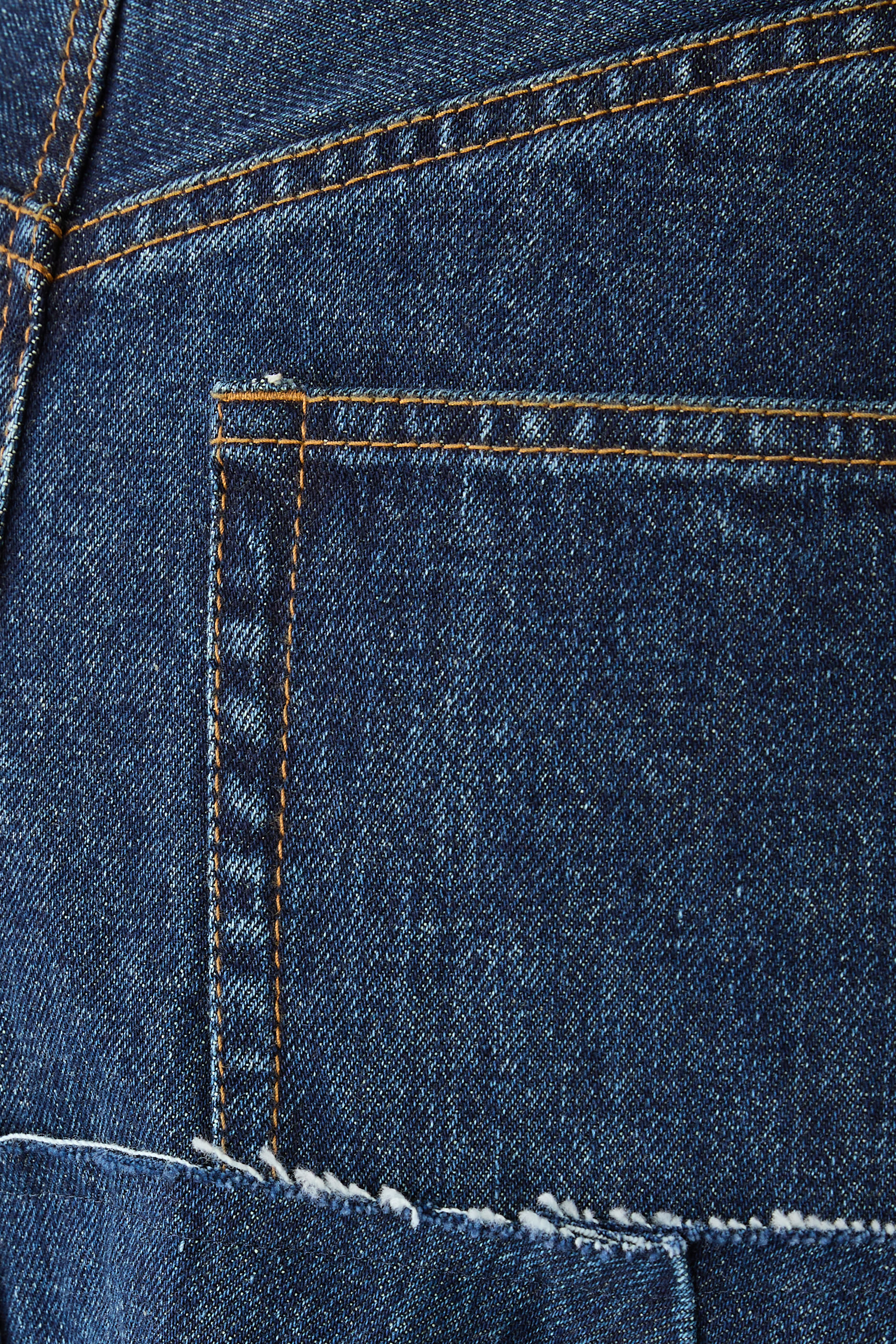 Asymmetric Denim Skirt