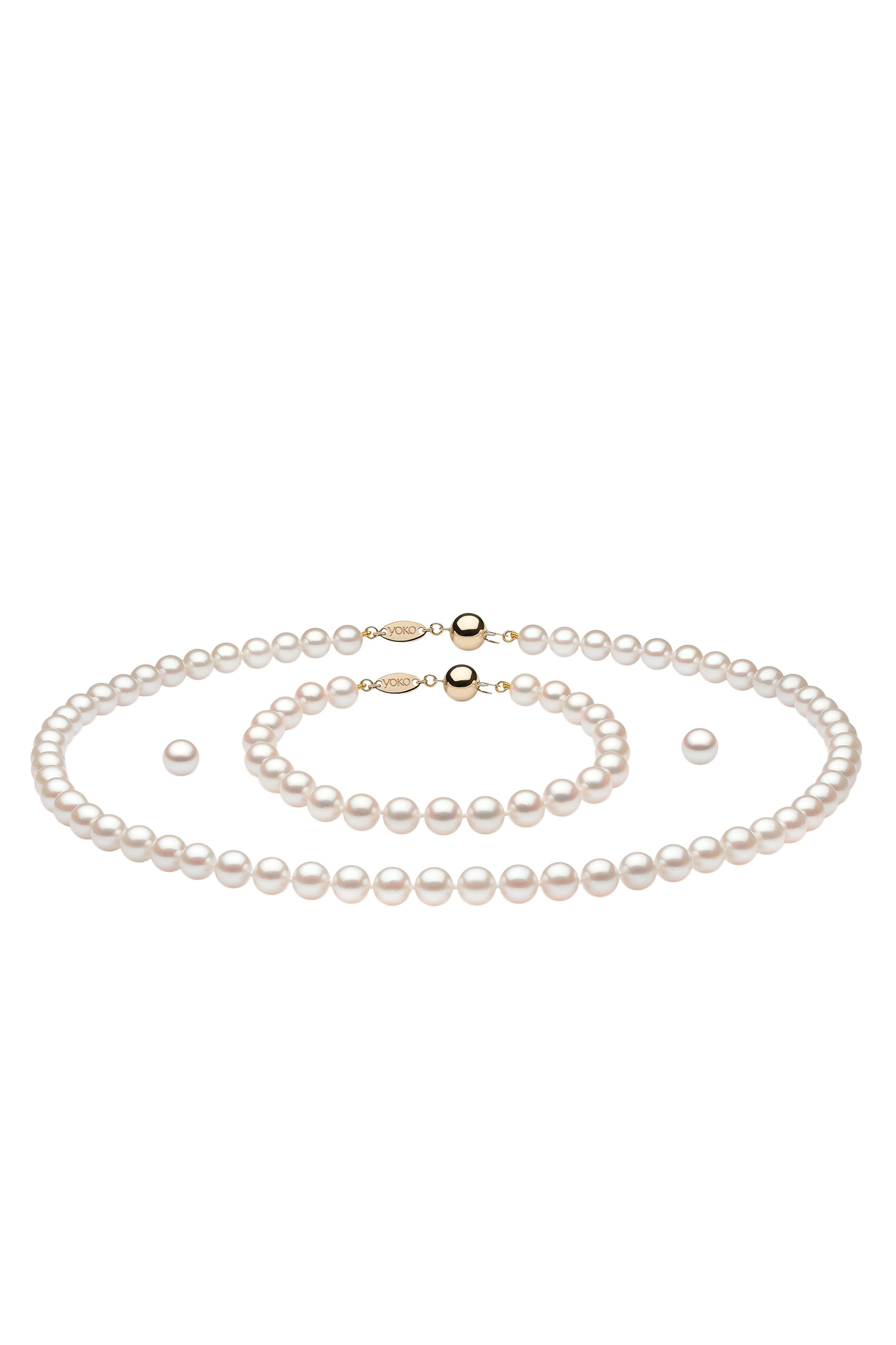 Classic Earring And Pendant Set, 18K Gold, Diamonds & Pearls