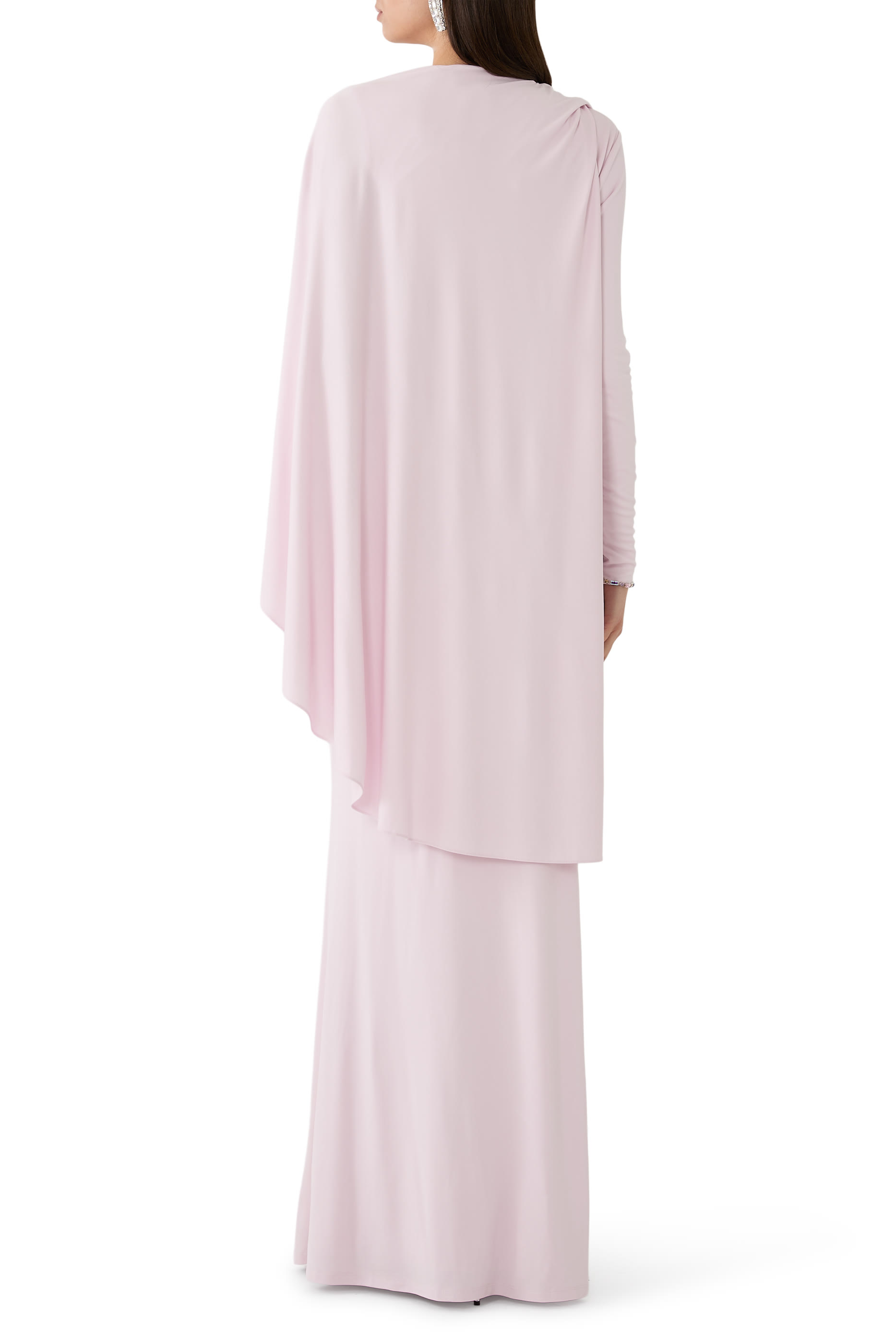 Jersey Drape Maxi Dress 