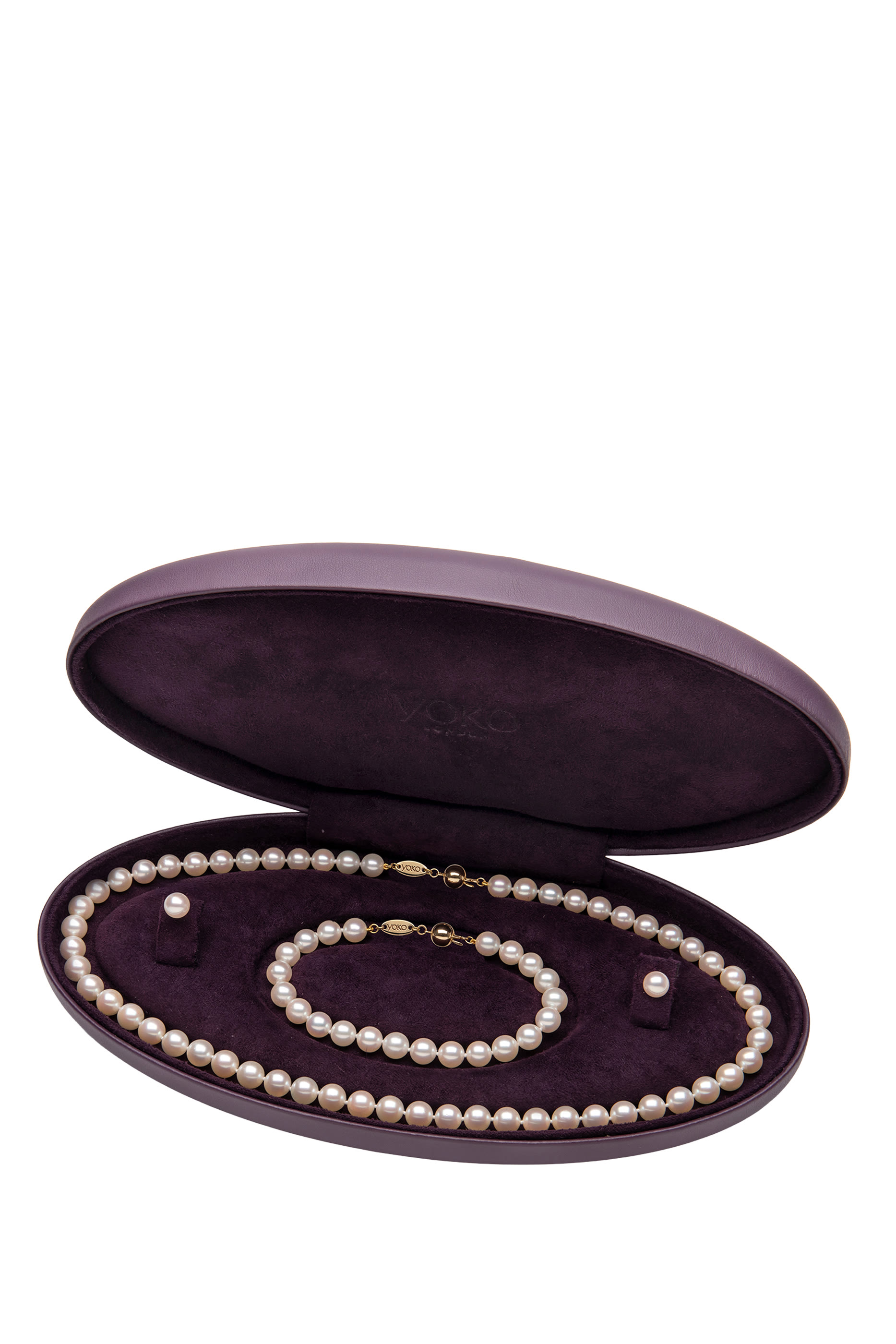 Classic Earring And Pendant Set, 18K Gold, Diamonds & Pearls