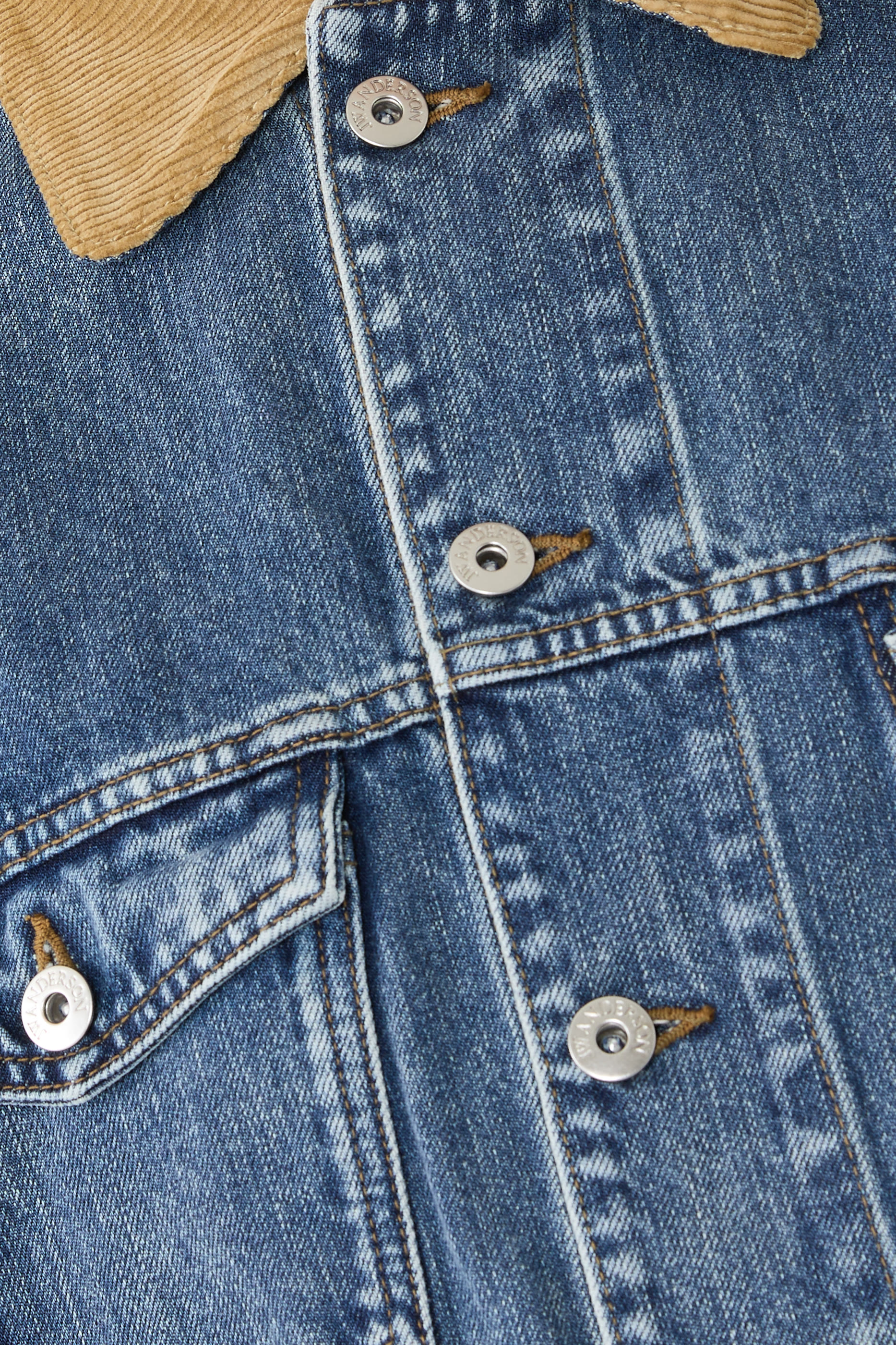 Corduroy Collar Denim Jacket