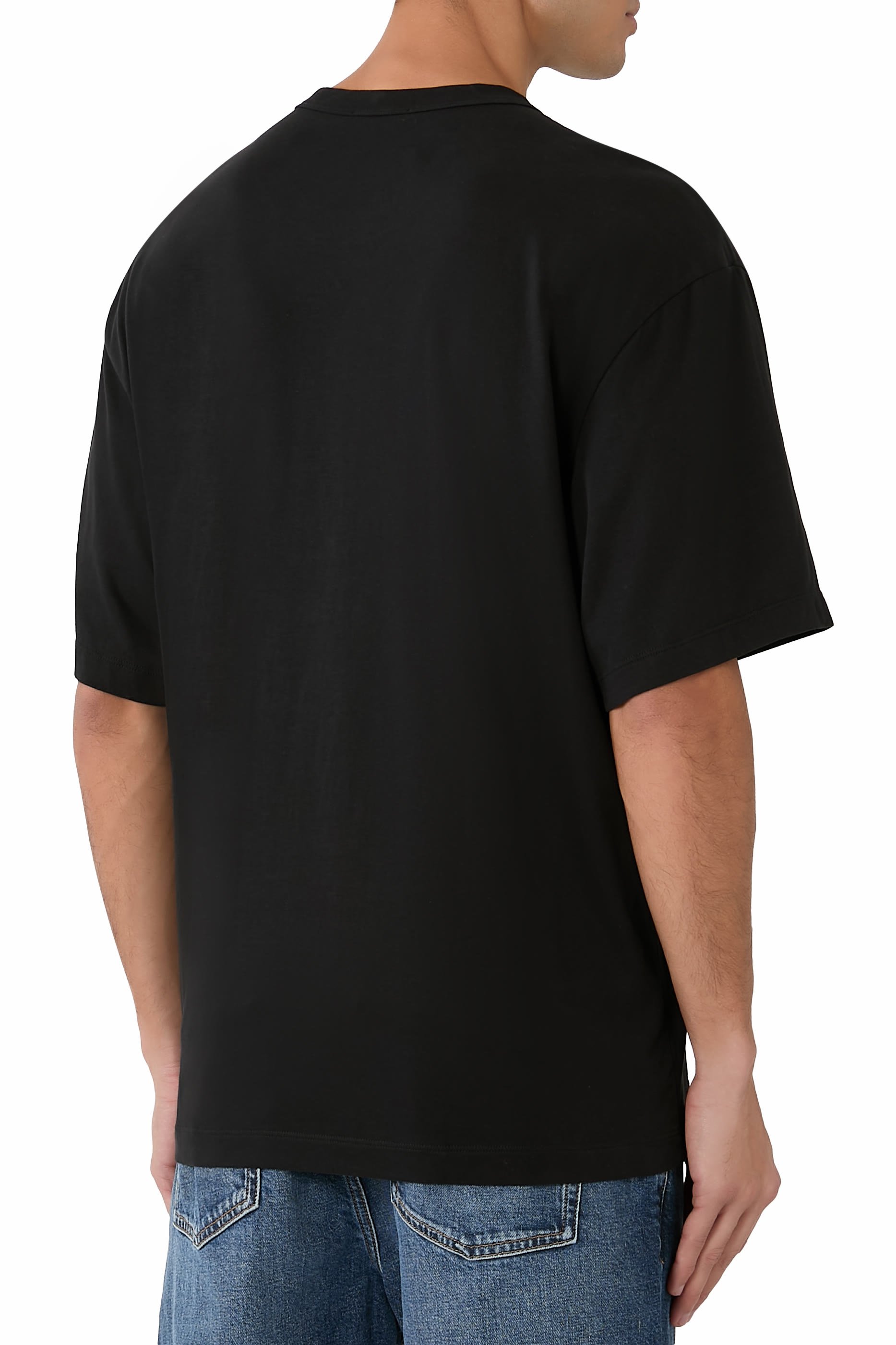  Heavy Luxe Jersey Oversized Crewneck T-Shirt