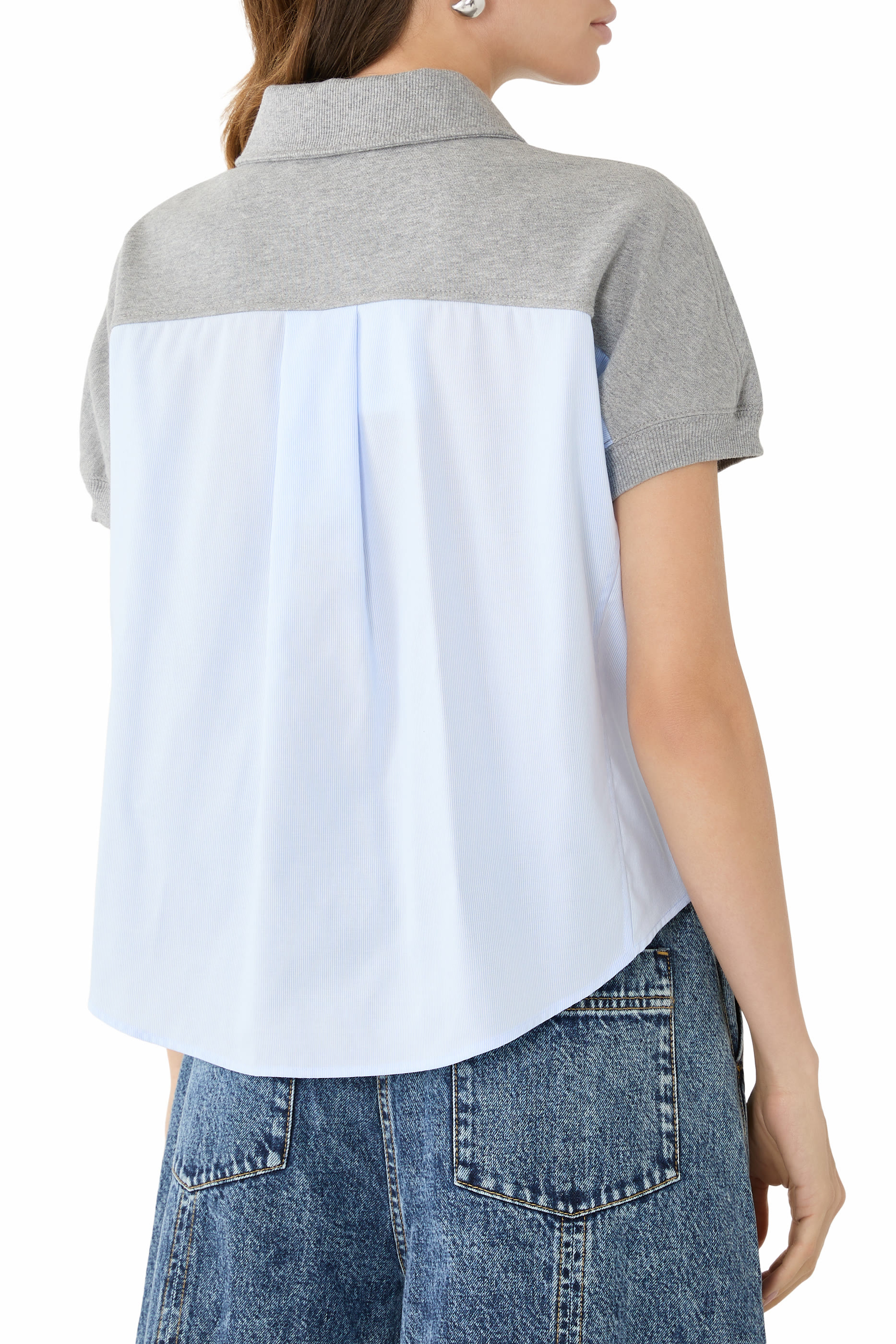  French Terry Polo with Shirting