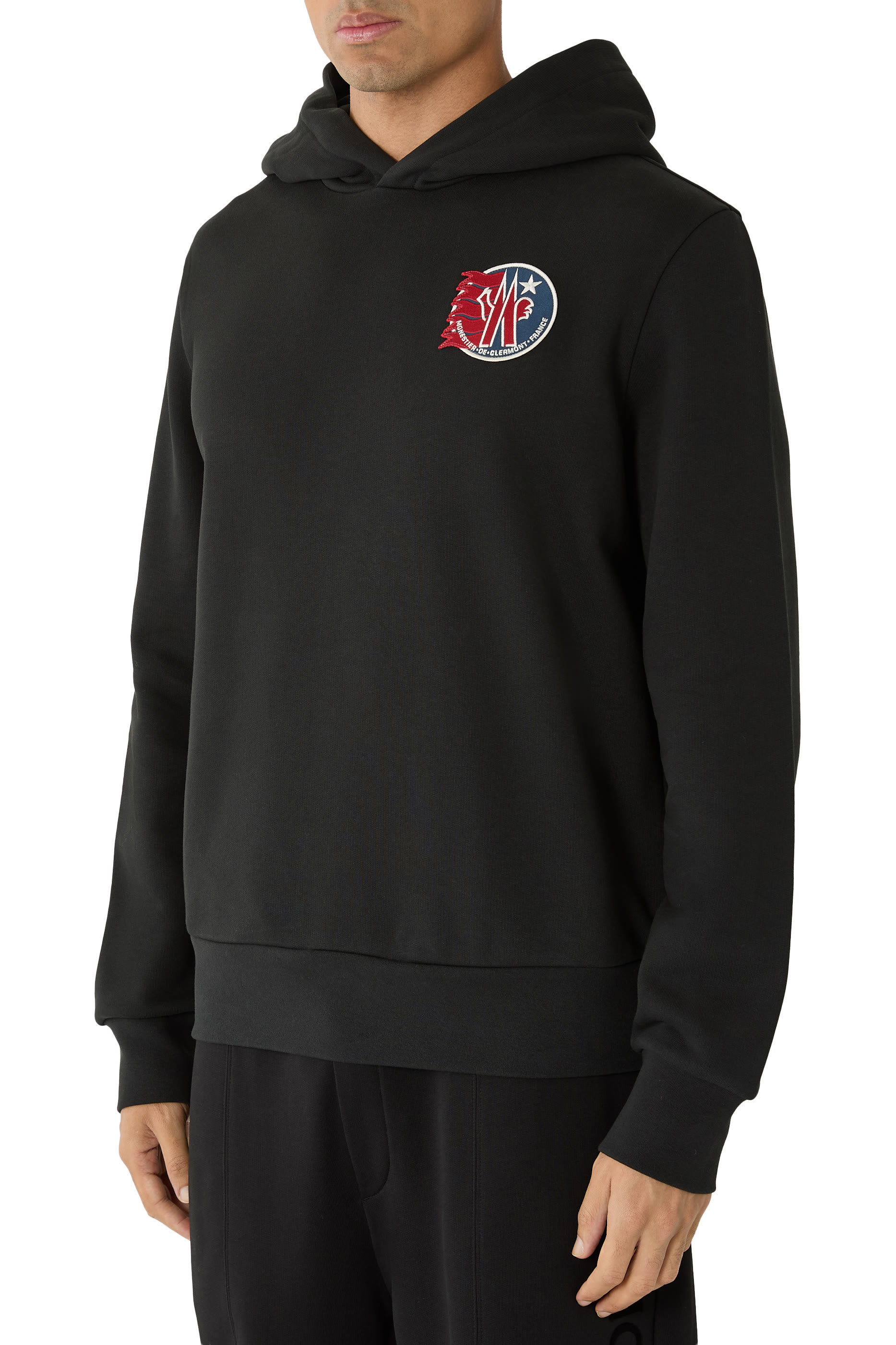 Star Logo Patch Cotton Hoodie