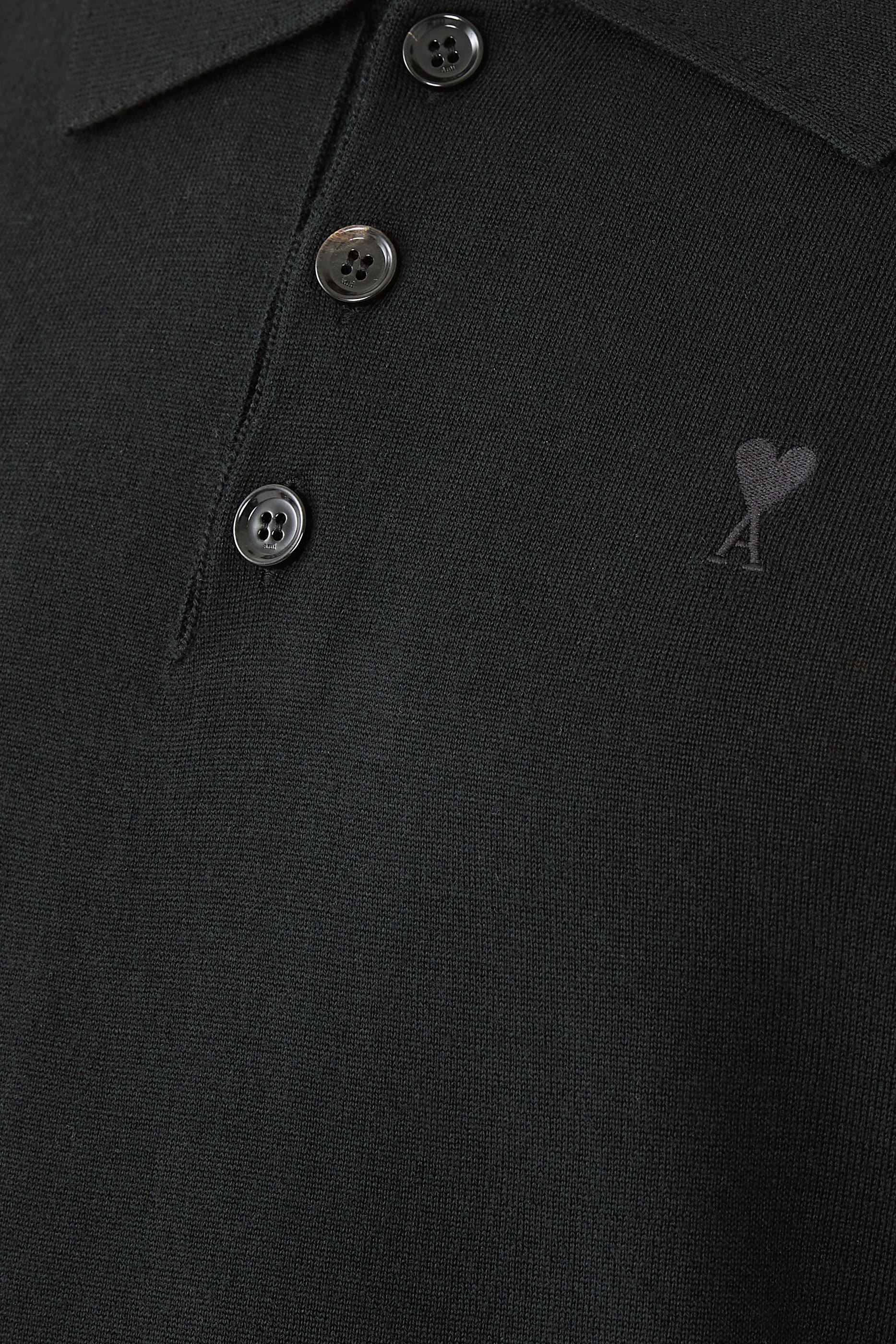 Wool Short Sleeves Ami De Coeur Polo