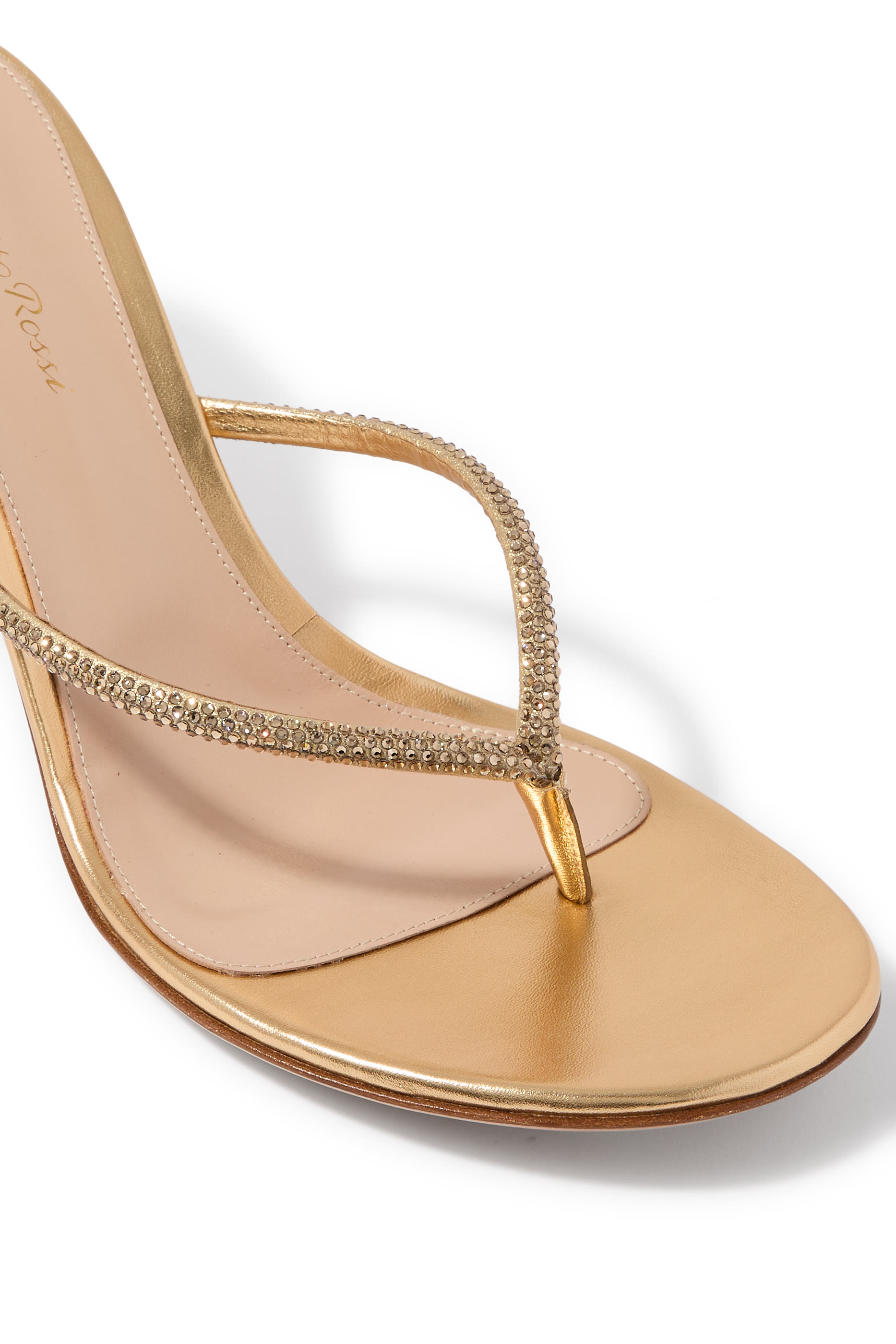 India 70 Rhinestone Embellished Sandals