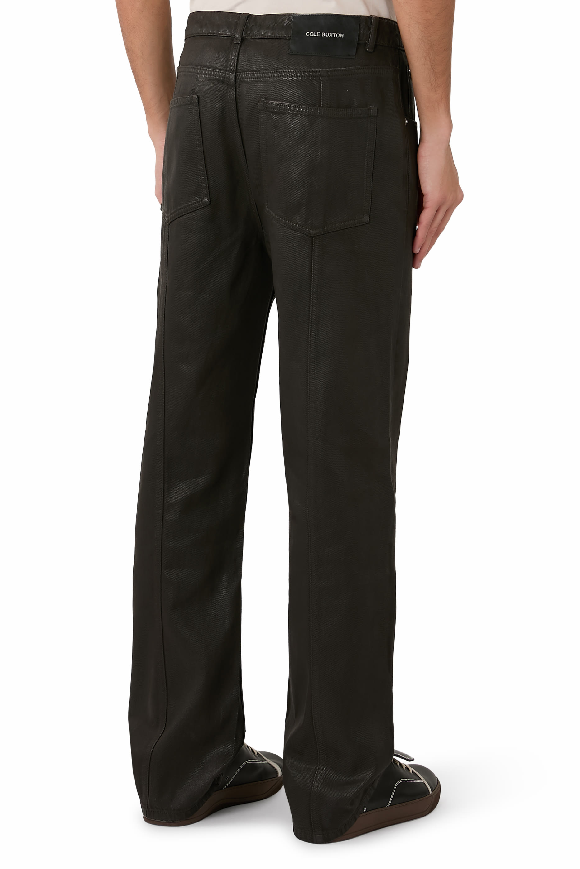  Wax Coated Denim Jeans 