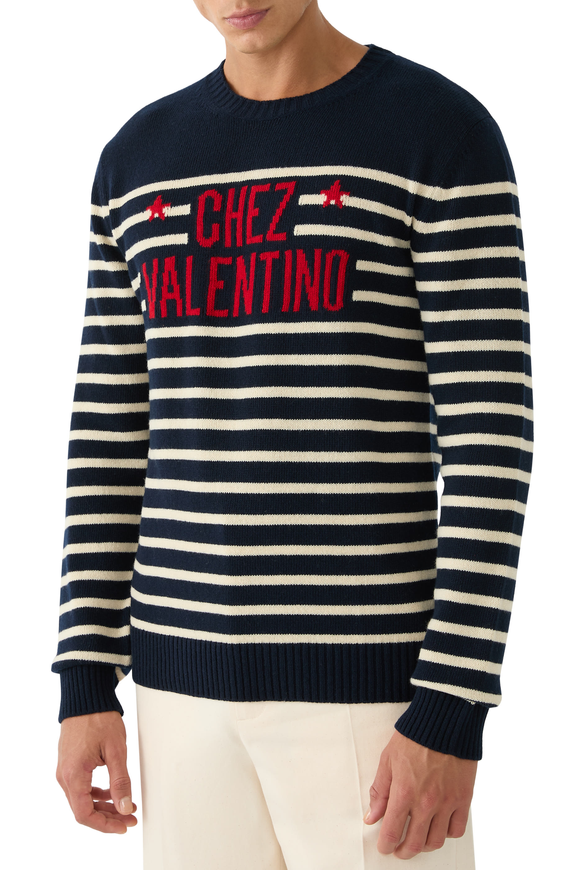 Logo Jacquard Motif Sweater