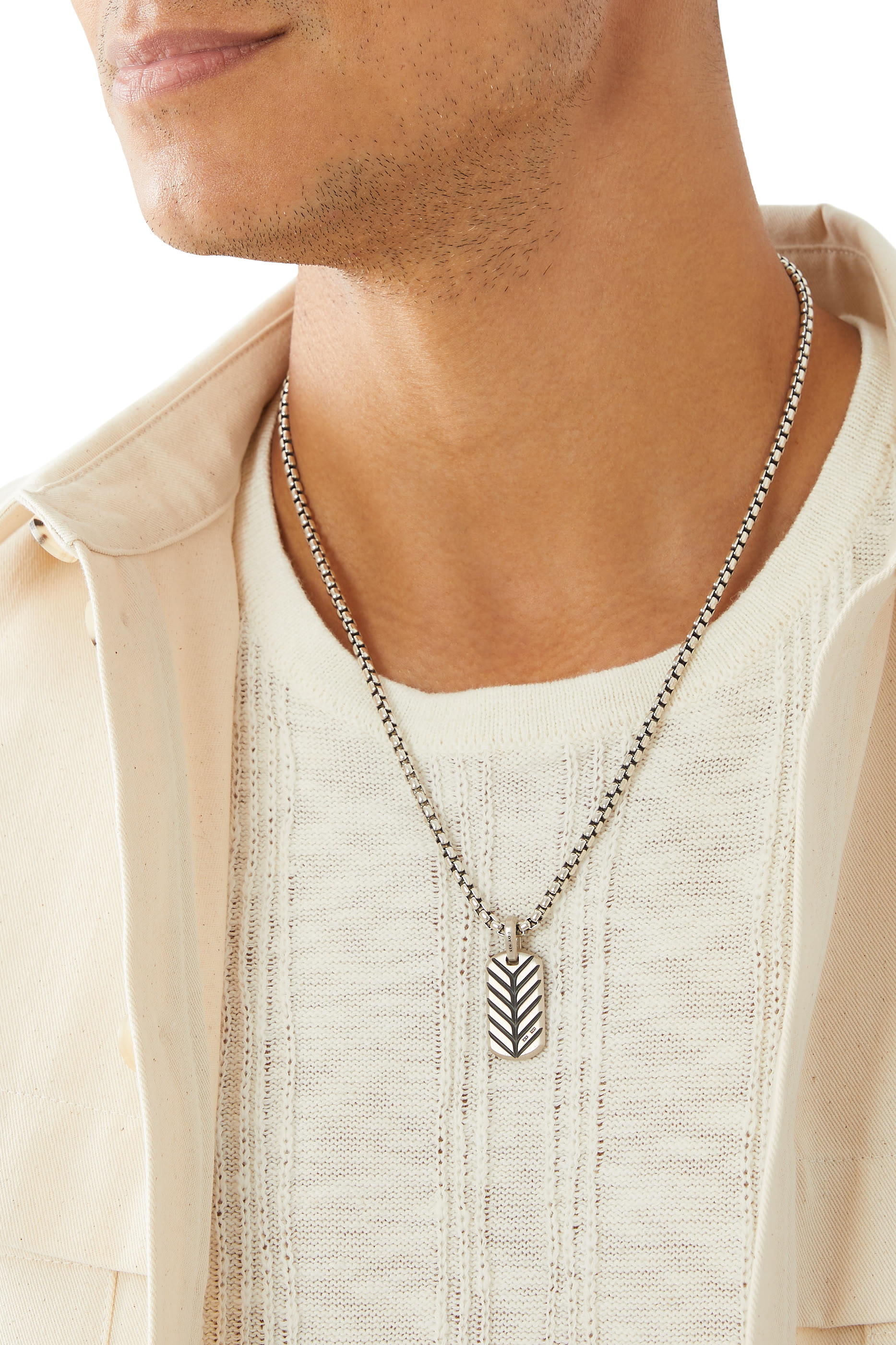 Pav&eacute; Black Diamonds Streamline&reg; Tag Pendant