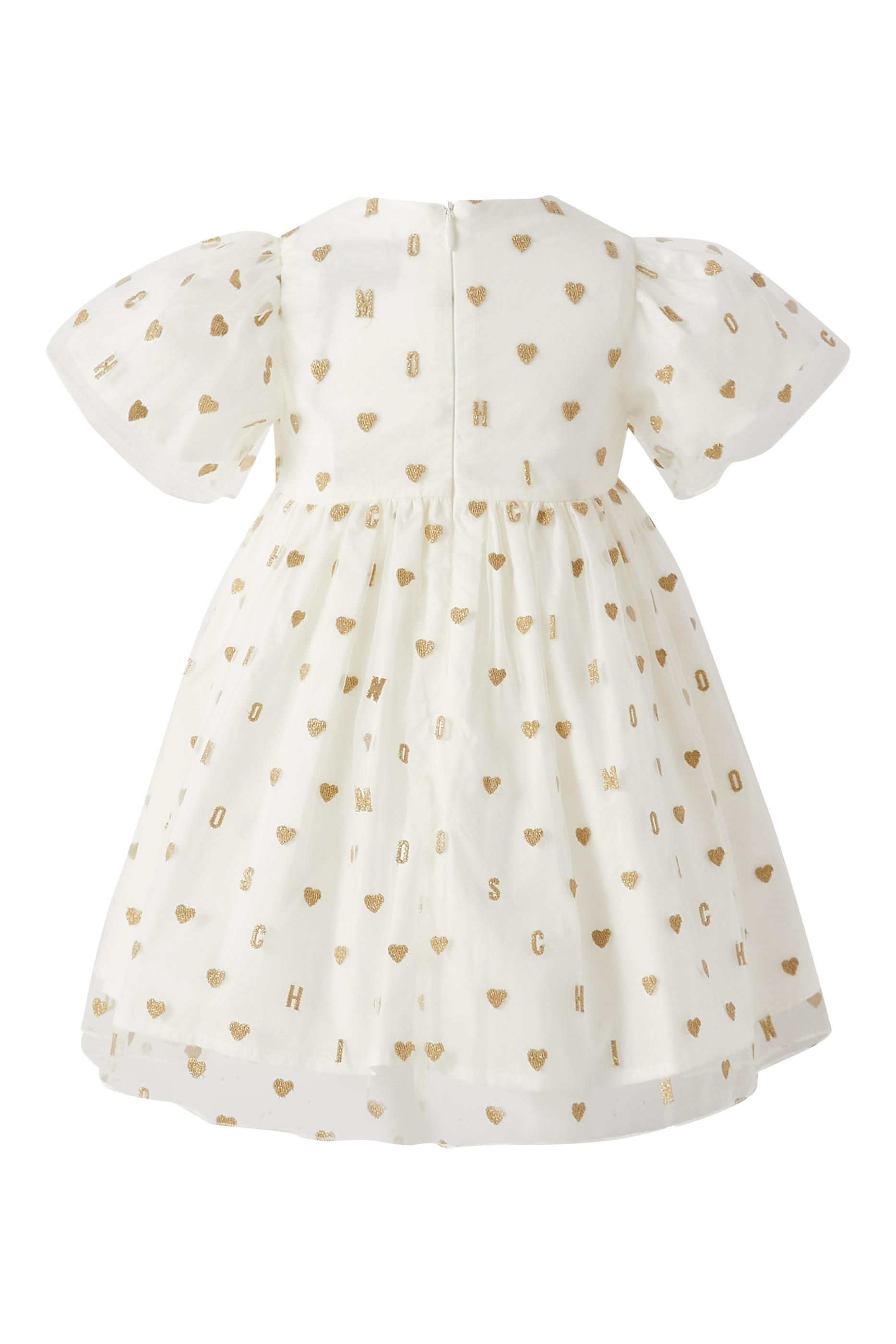 Kids Logo and Hearts Tulle Dress