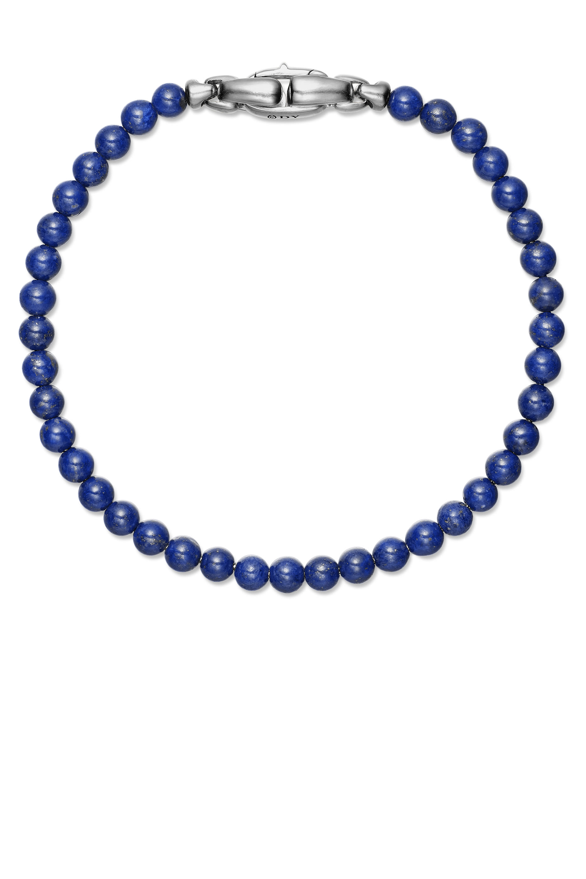 Spiritual Beads Bracelet, Sterling Silver & Lapis Lazuli