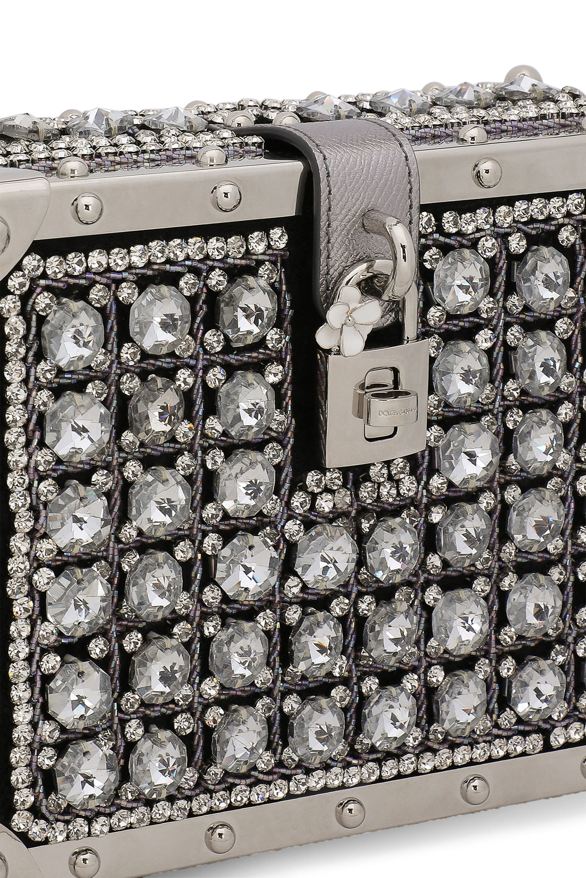 Embroidered Jacquard Dolce Box Bag