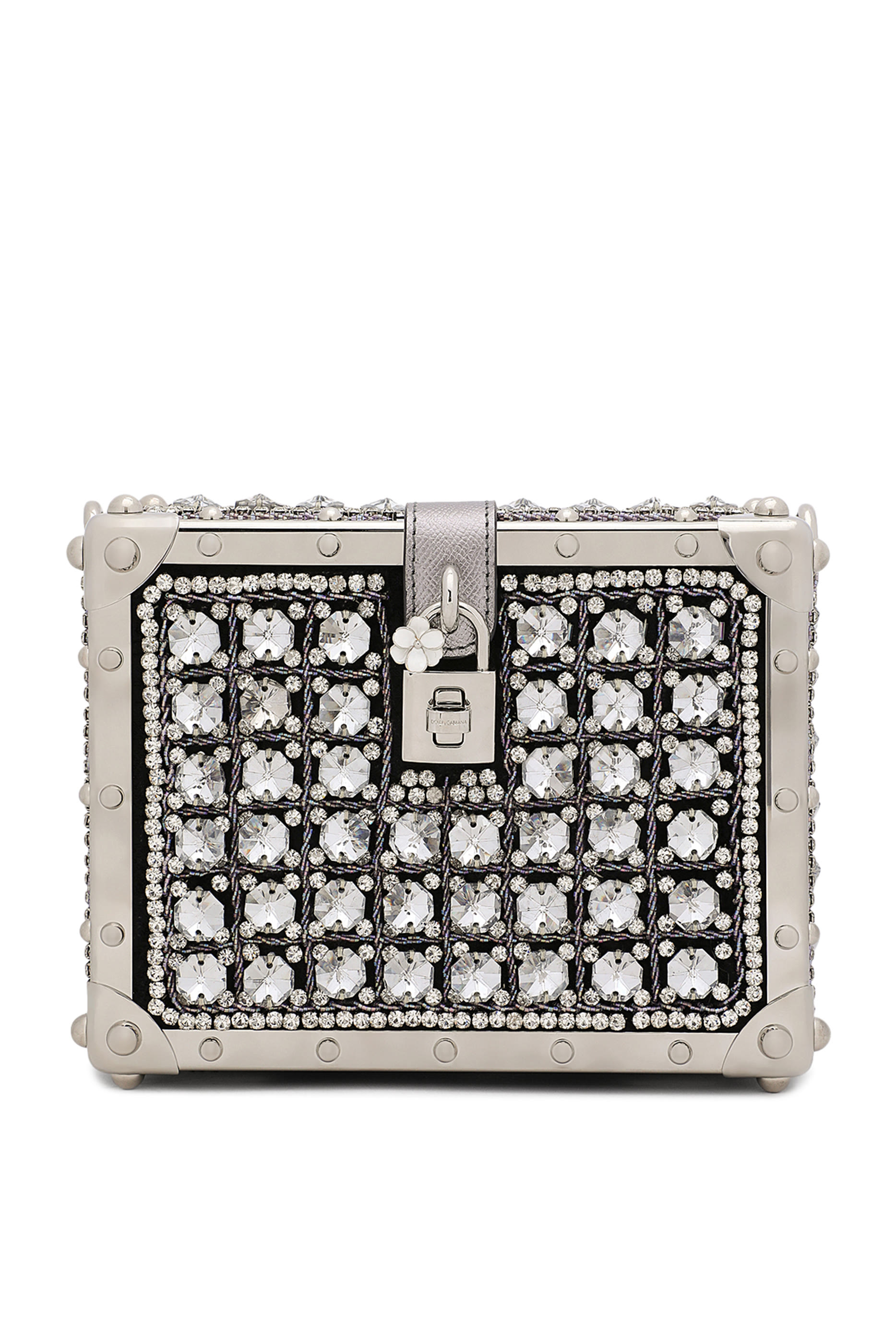 Embroidered Jacquard Dolce Box Bag