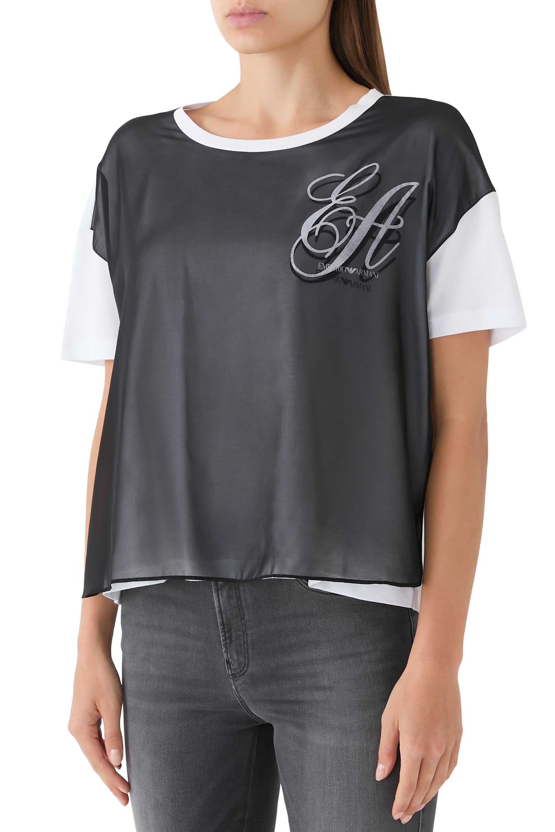 ASV Jersey T-Shirt with Chiffon Insert and EA Logo