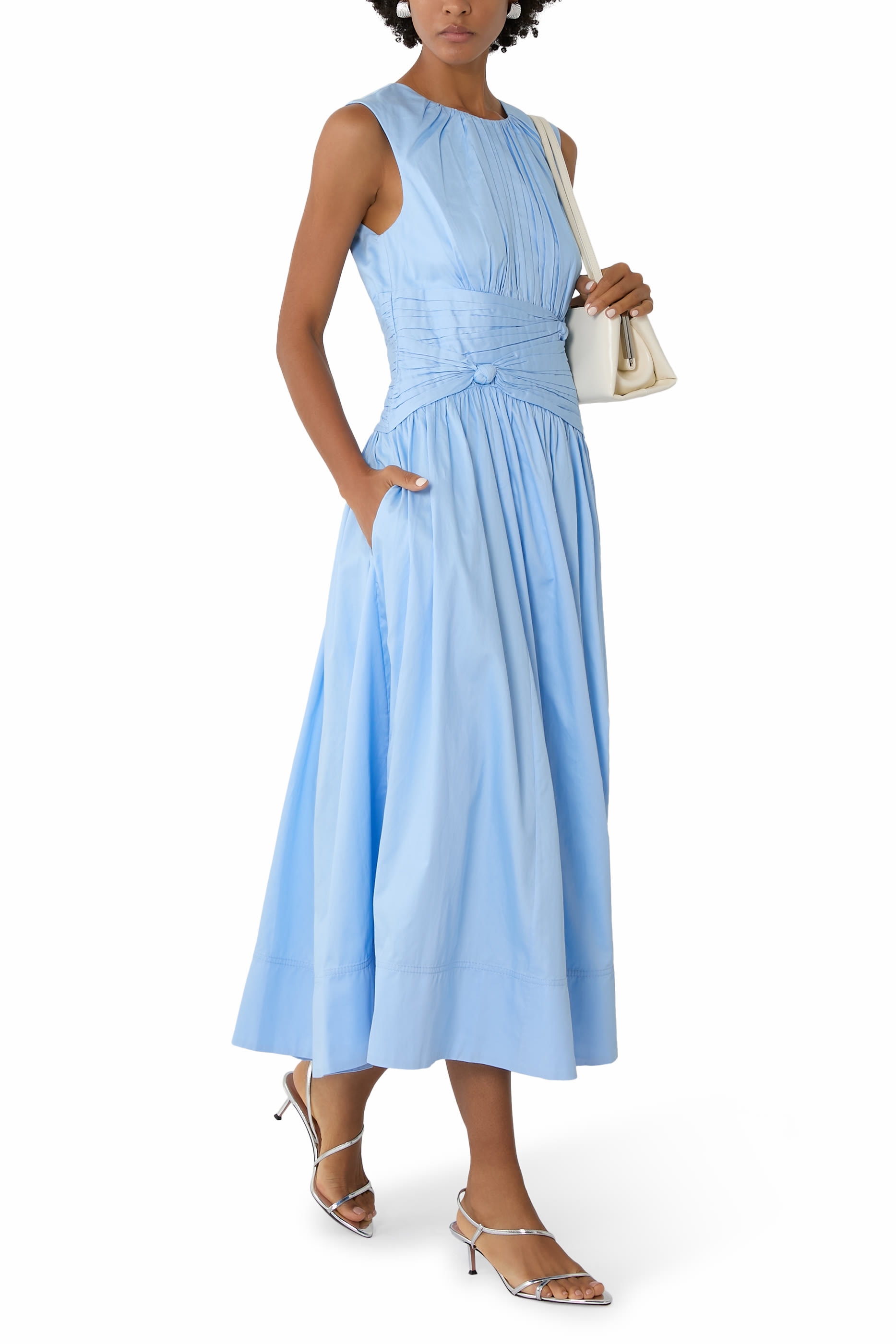 Agatha Knot Waist Midi Dress 