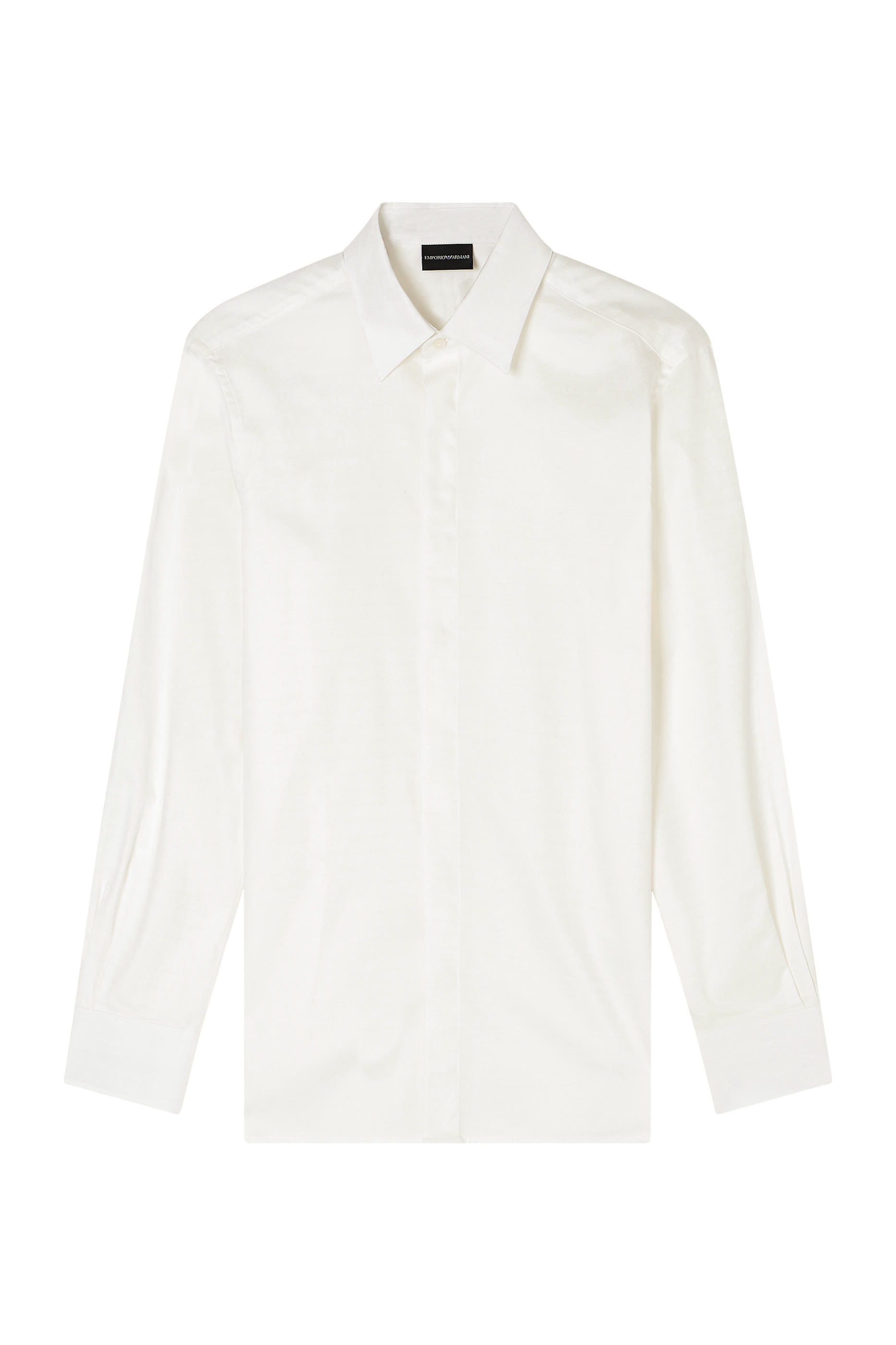 Micro EA Text Logo Long Sleeves Shirt