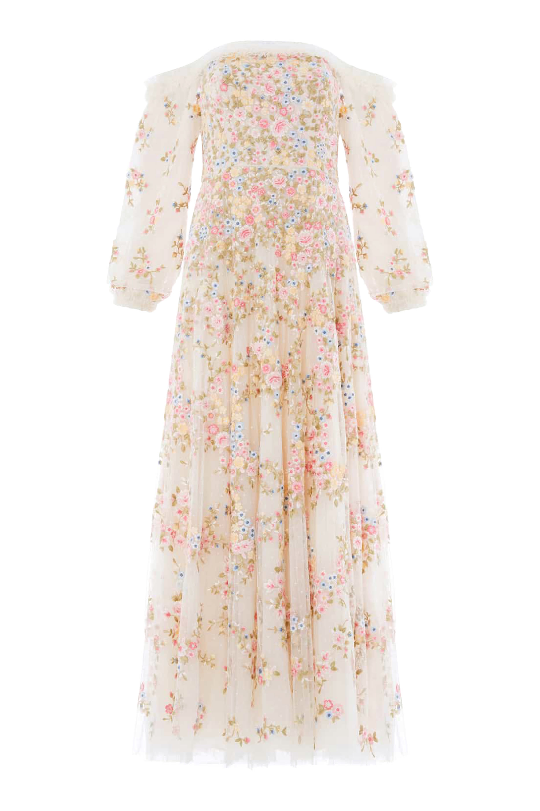  Lunaria Wreath Off-Shoulder Gown