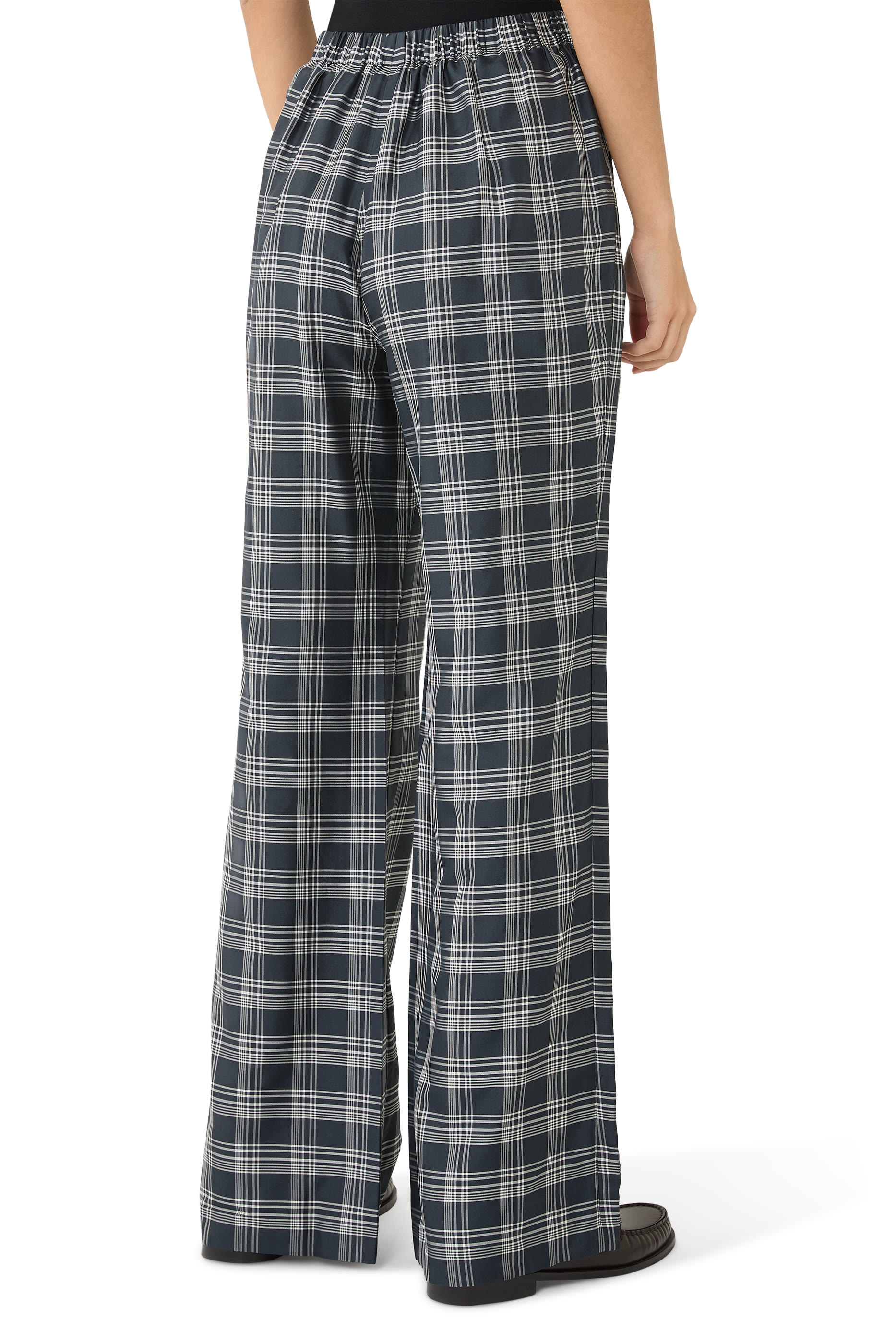 Plaid Fluid Pants