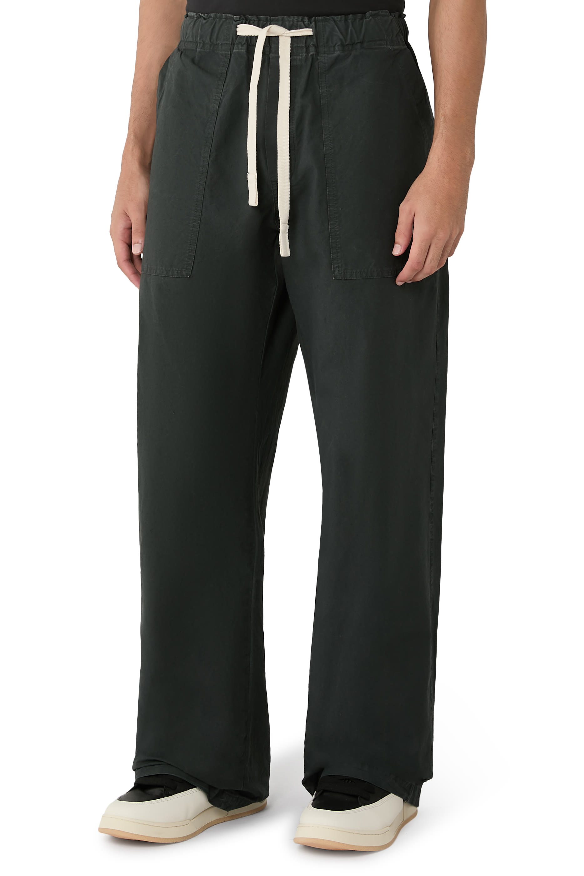 Curved Logo Loose Pants