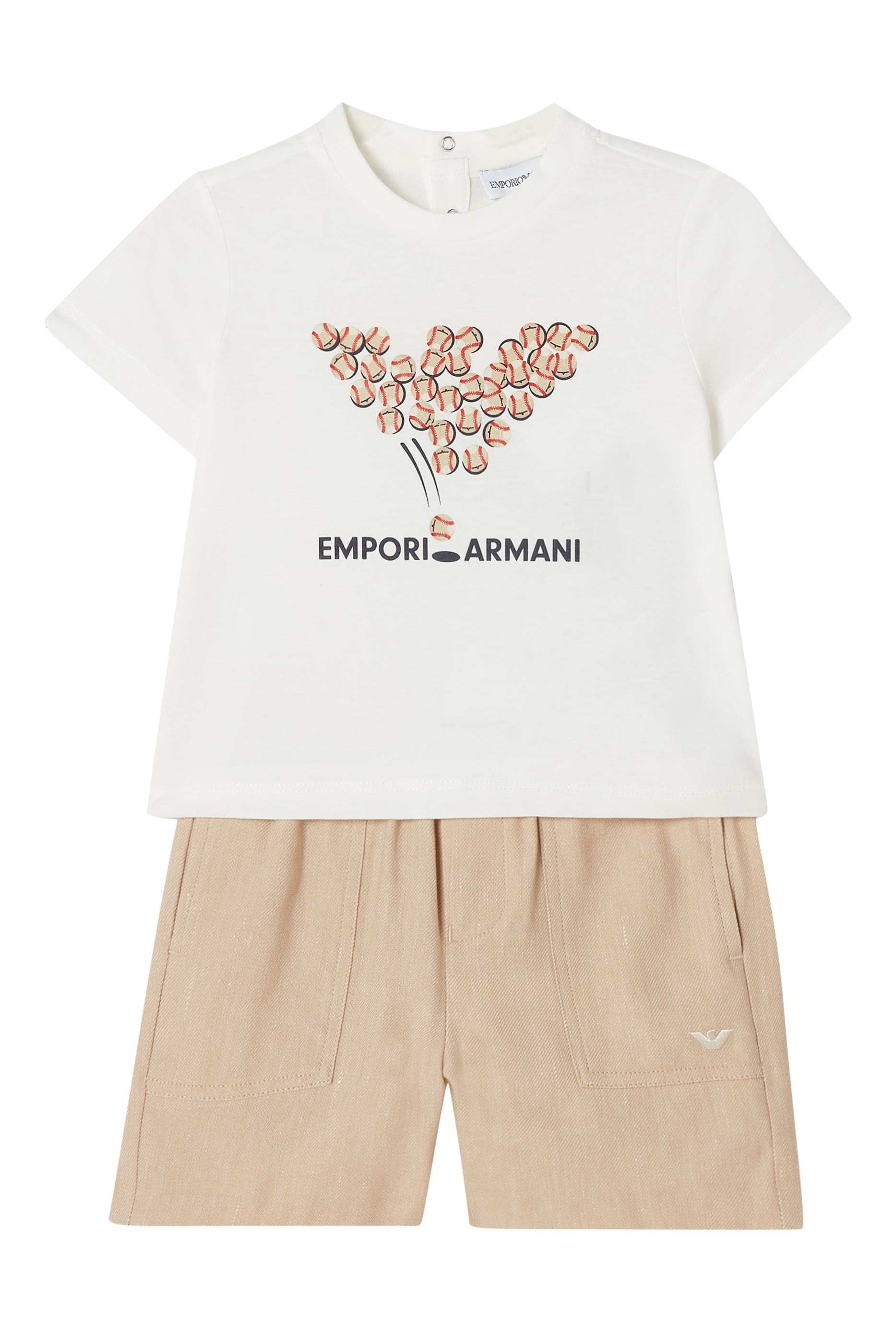 Kids Baseball Print T-Shirt