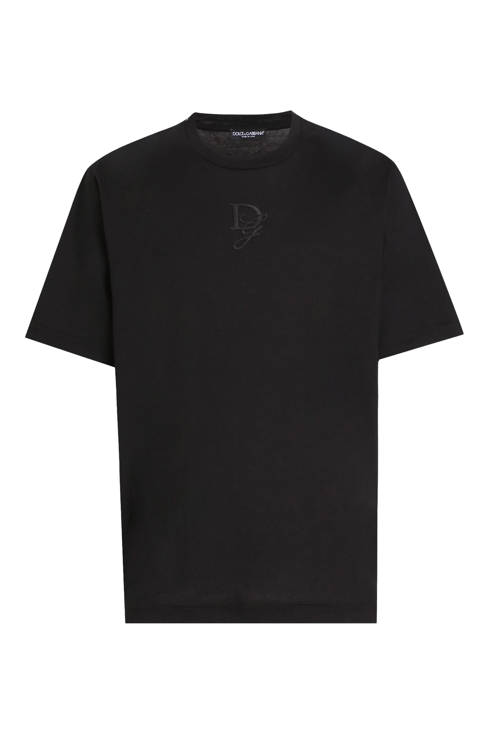 Cotton T-Shirt with Logo Embroidery