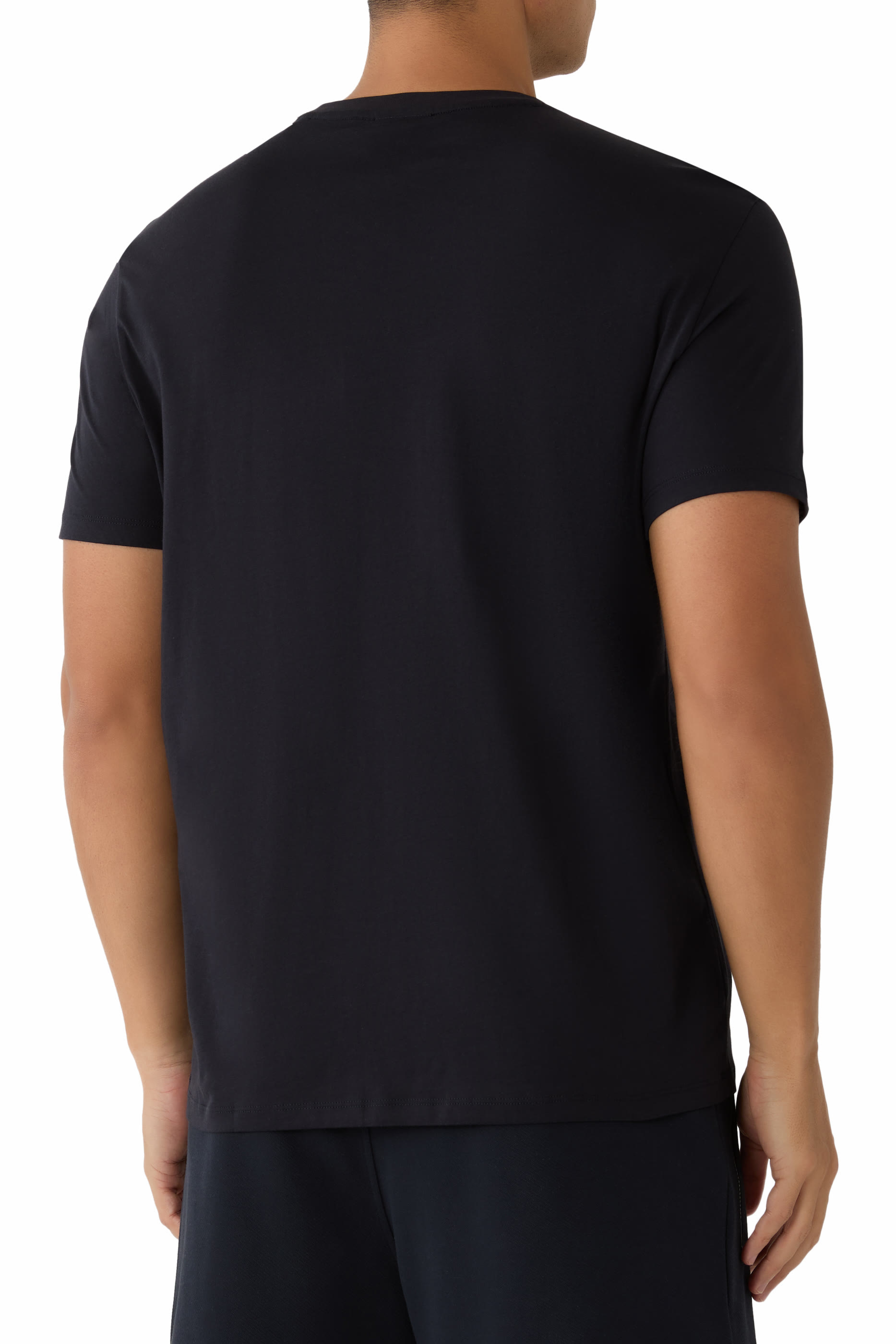 AX Logo Cotton-Jersey T-Shirt