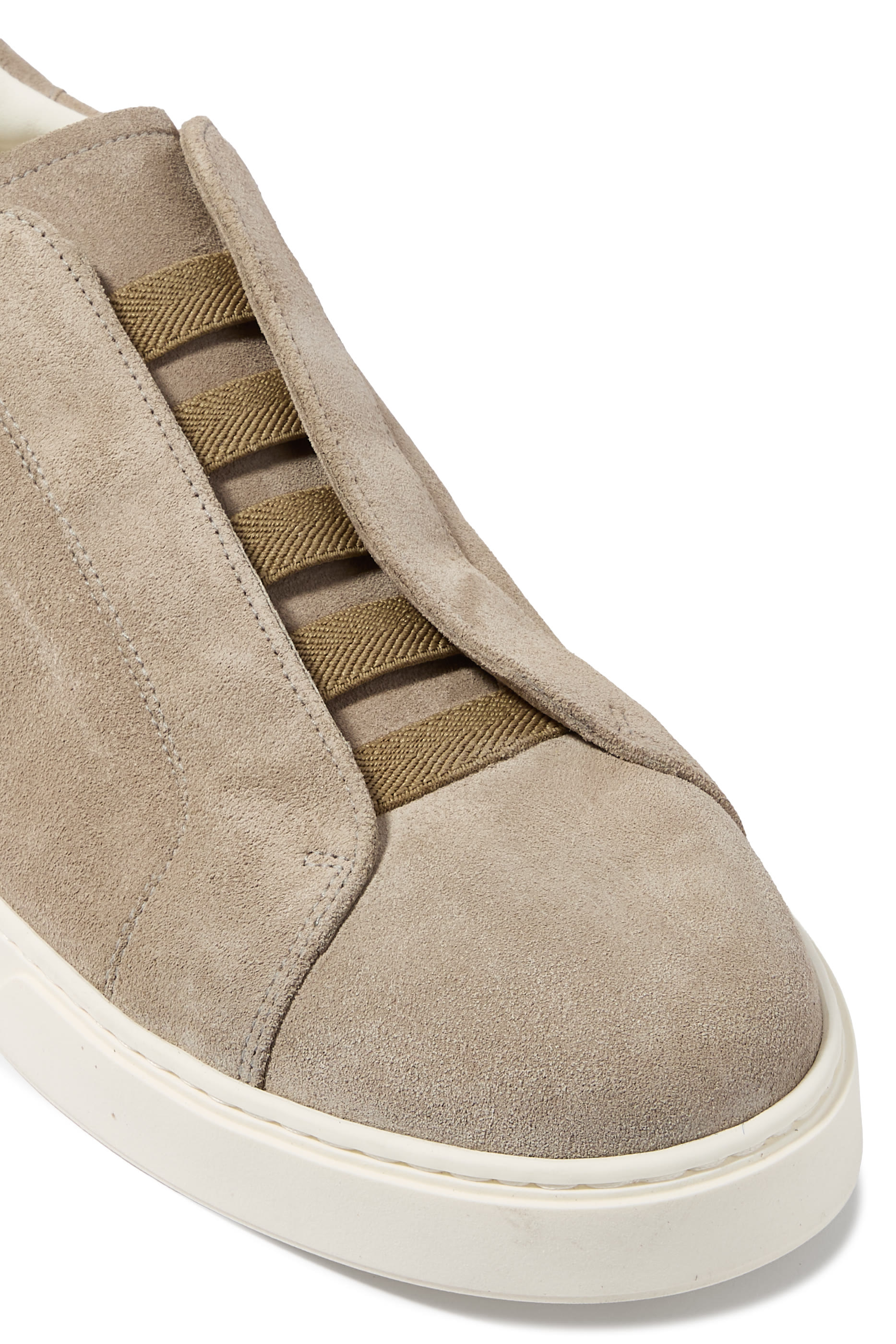  Suede No-Lace Sneakers
