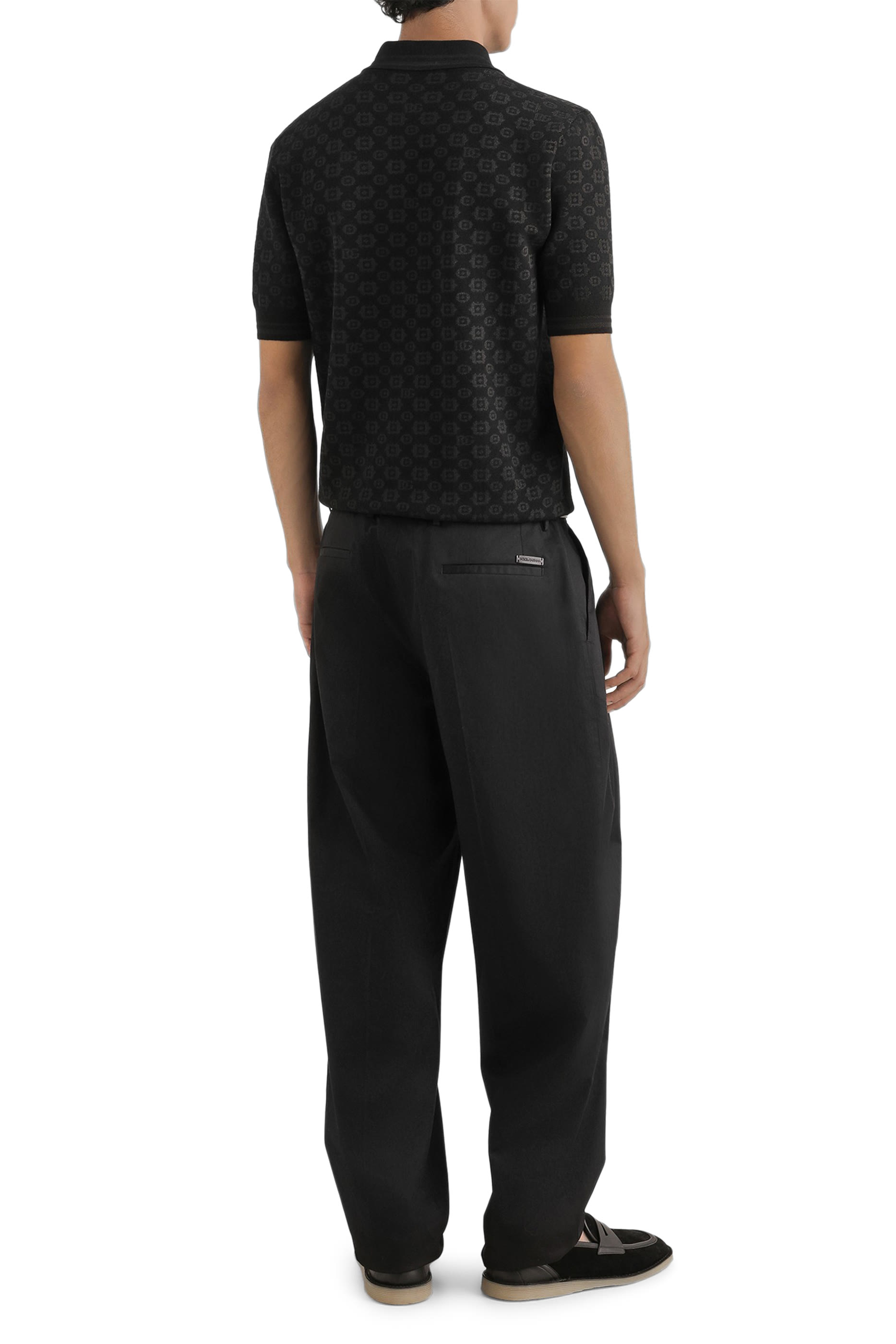 Micro-Dot Stitch Polo Shirt