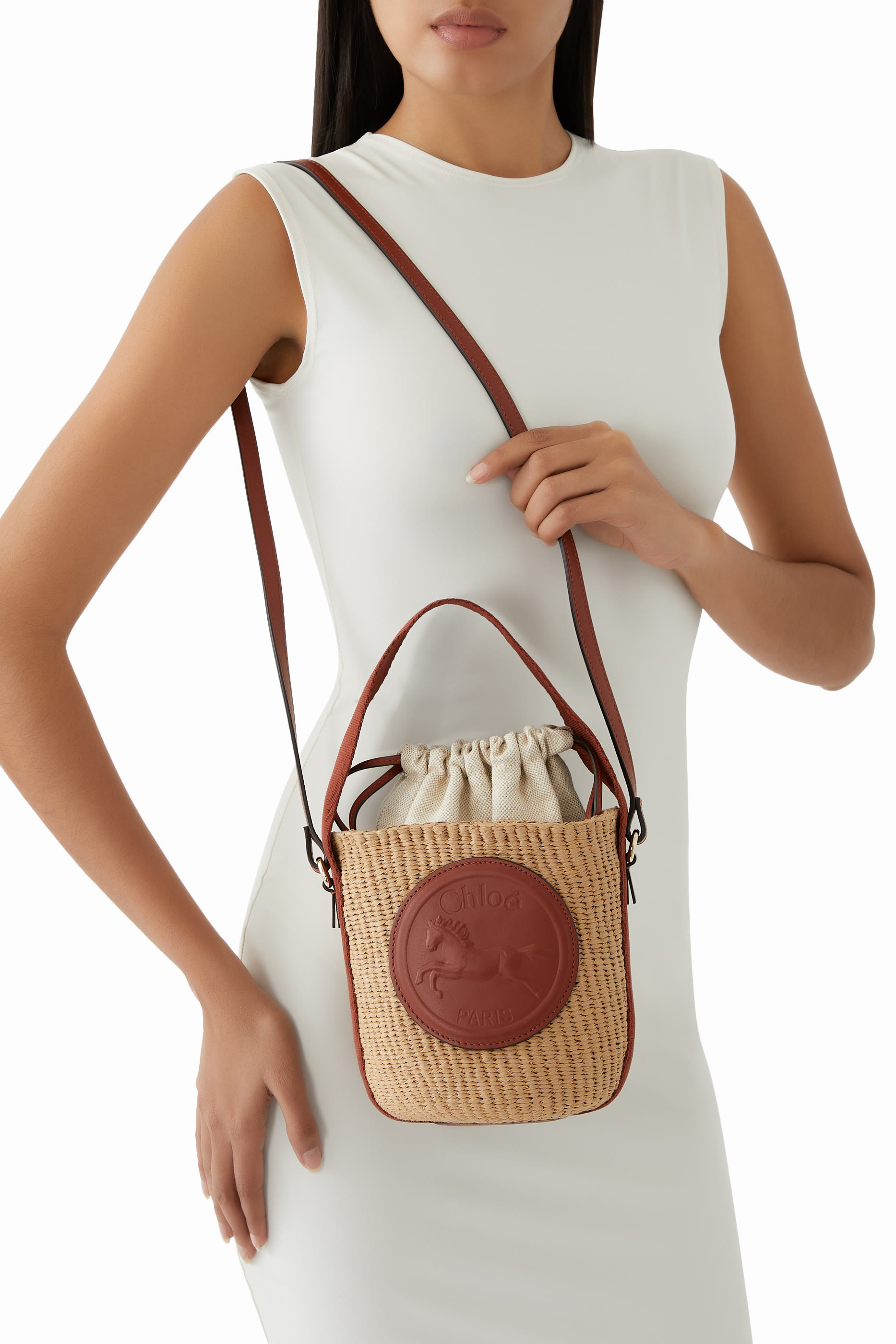 Small Horse Medal Basket Bag