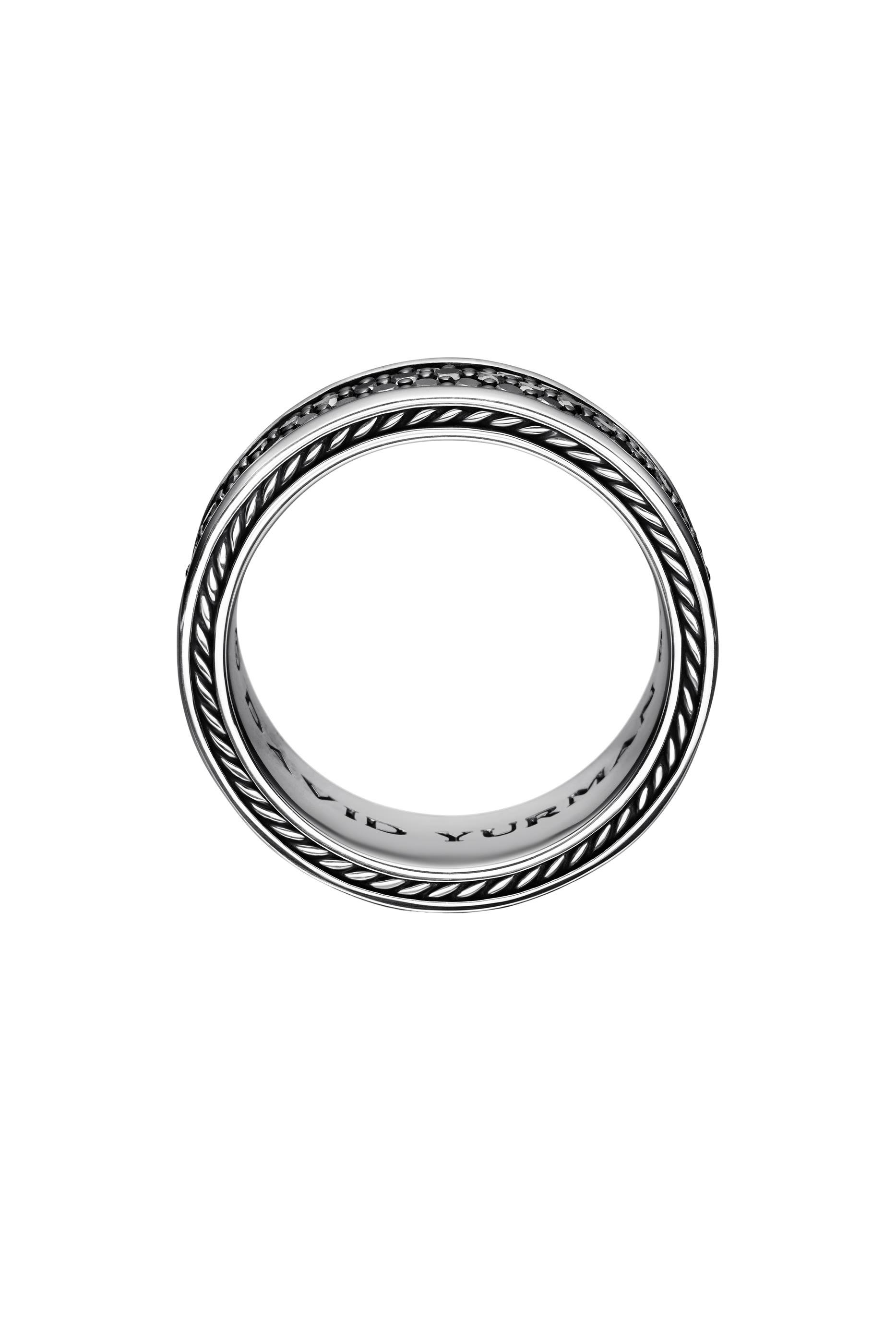 Streamline&reg; Three Row Band Ring, Sterling Silver & Diamonds