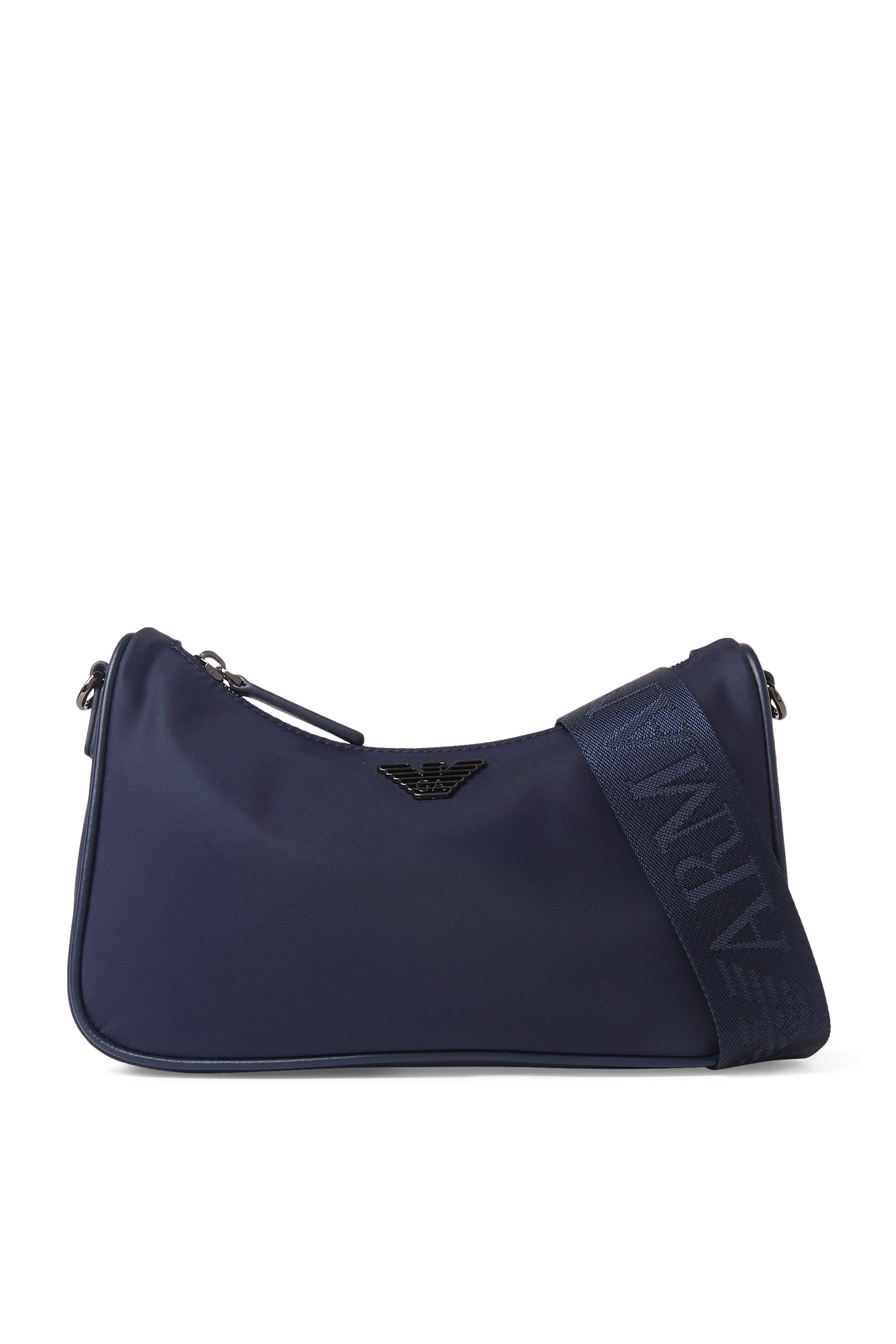 Metal Eagle Logo Crossbody Bag