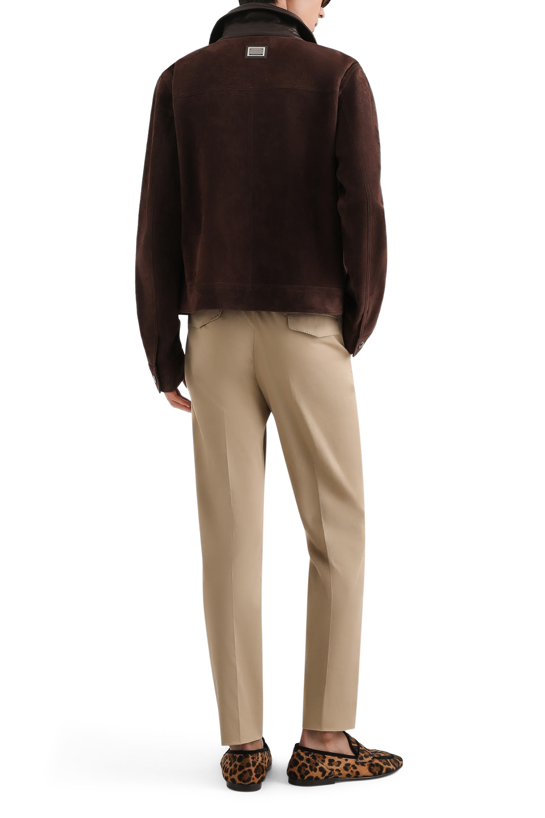 Stretch Cotton Gabardine Trousers