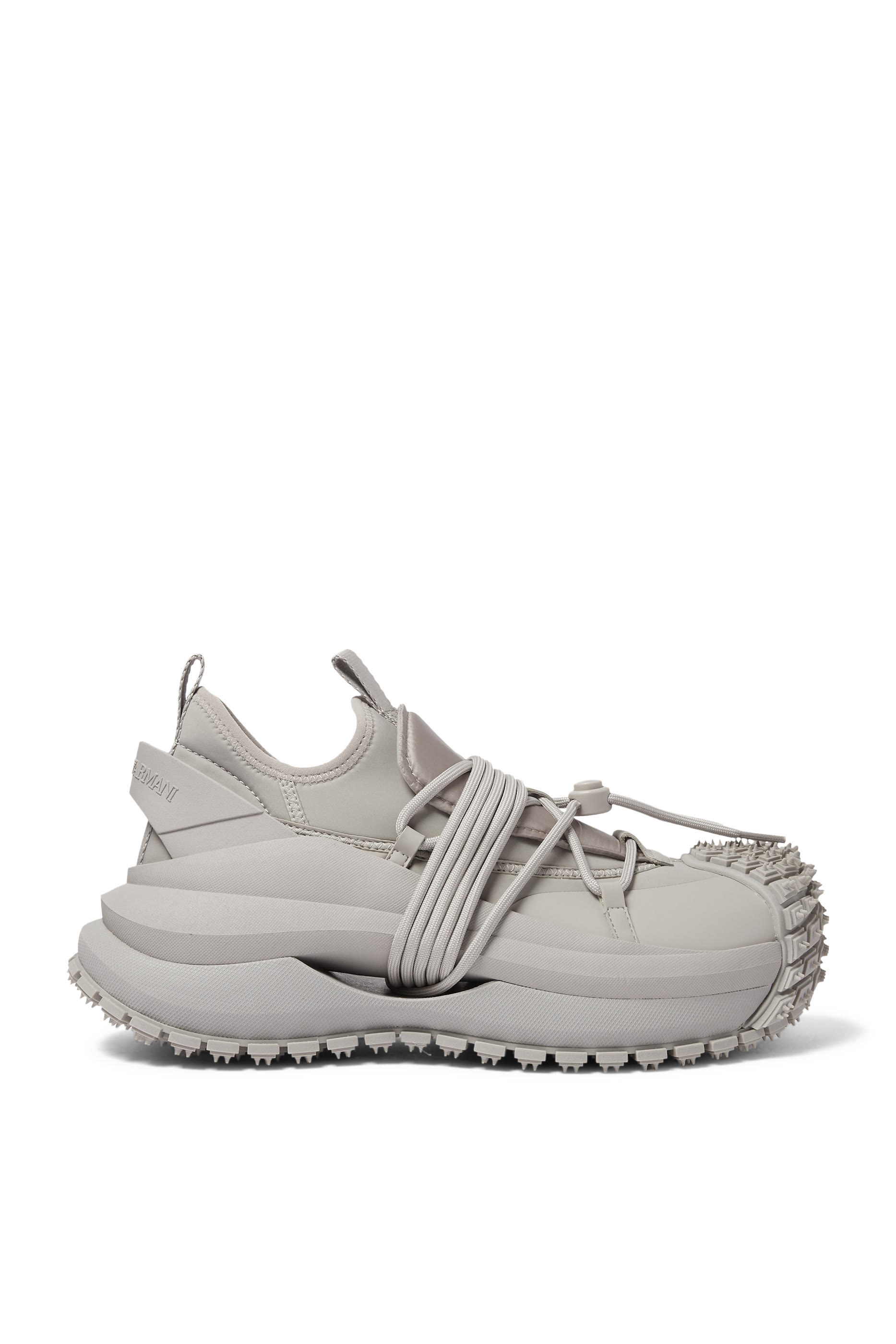 Nylon Sneakers with Scuba Details and Drawstring