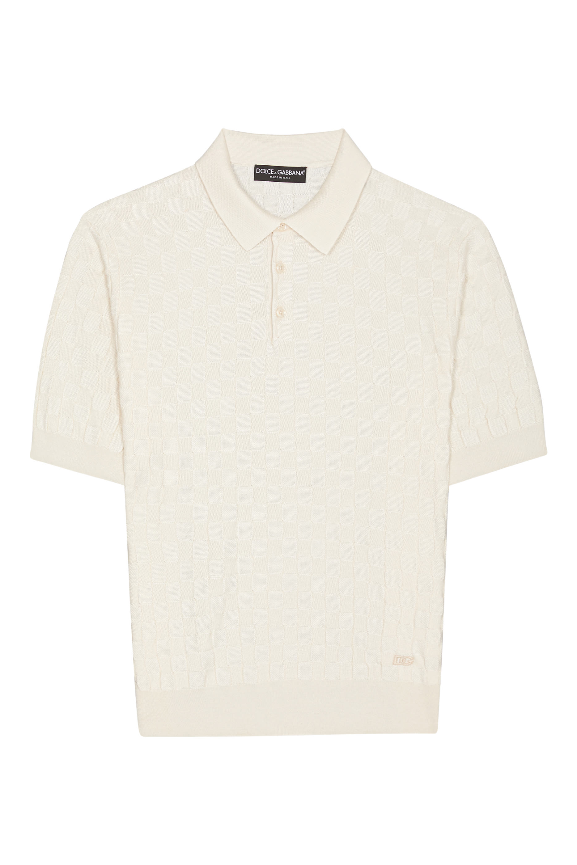 Microdot Silk Polo Shirt