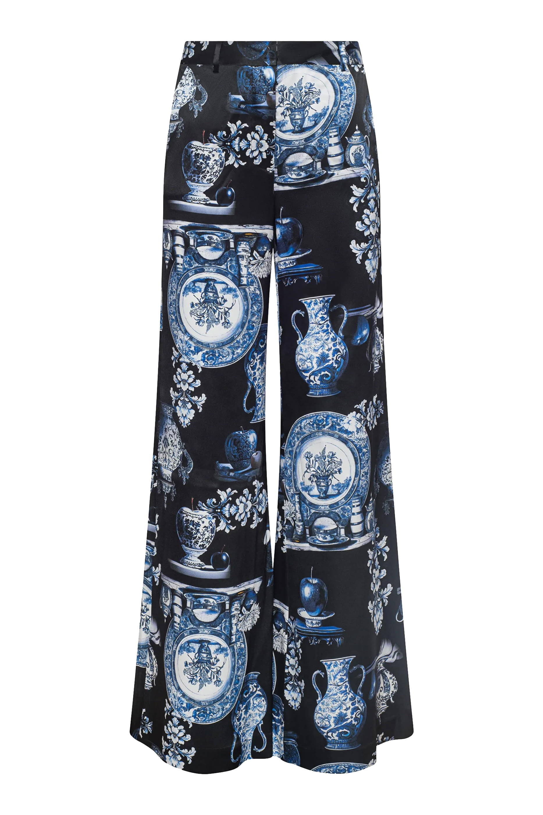 Pilar Silk Wide-Leg Pants