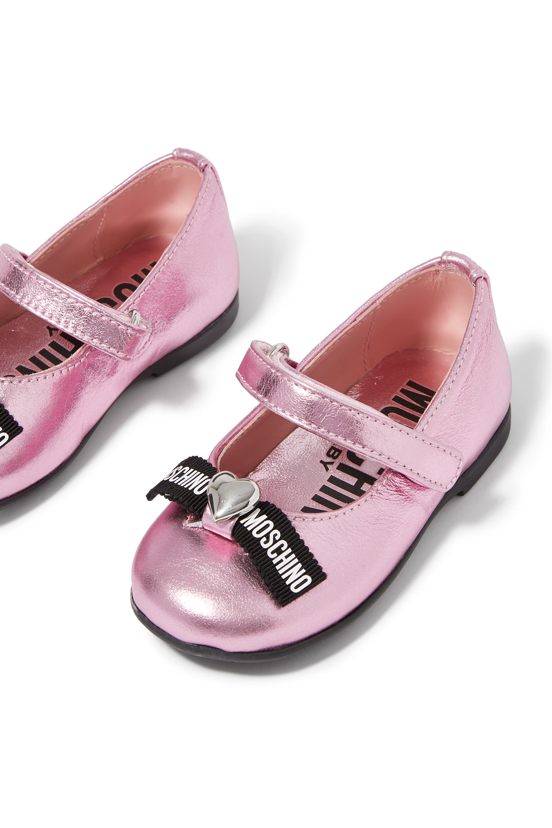 Kids Logo Leather Ballets