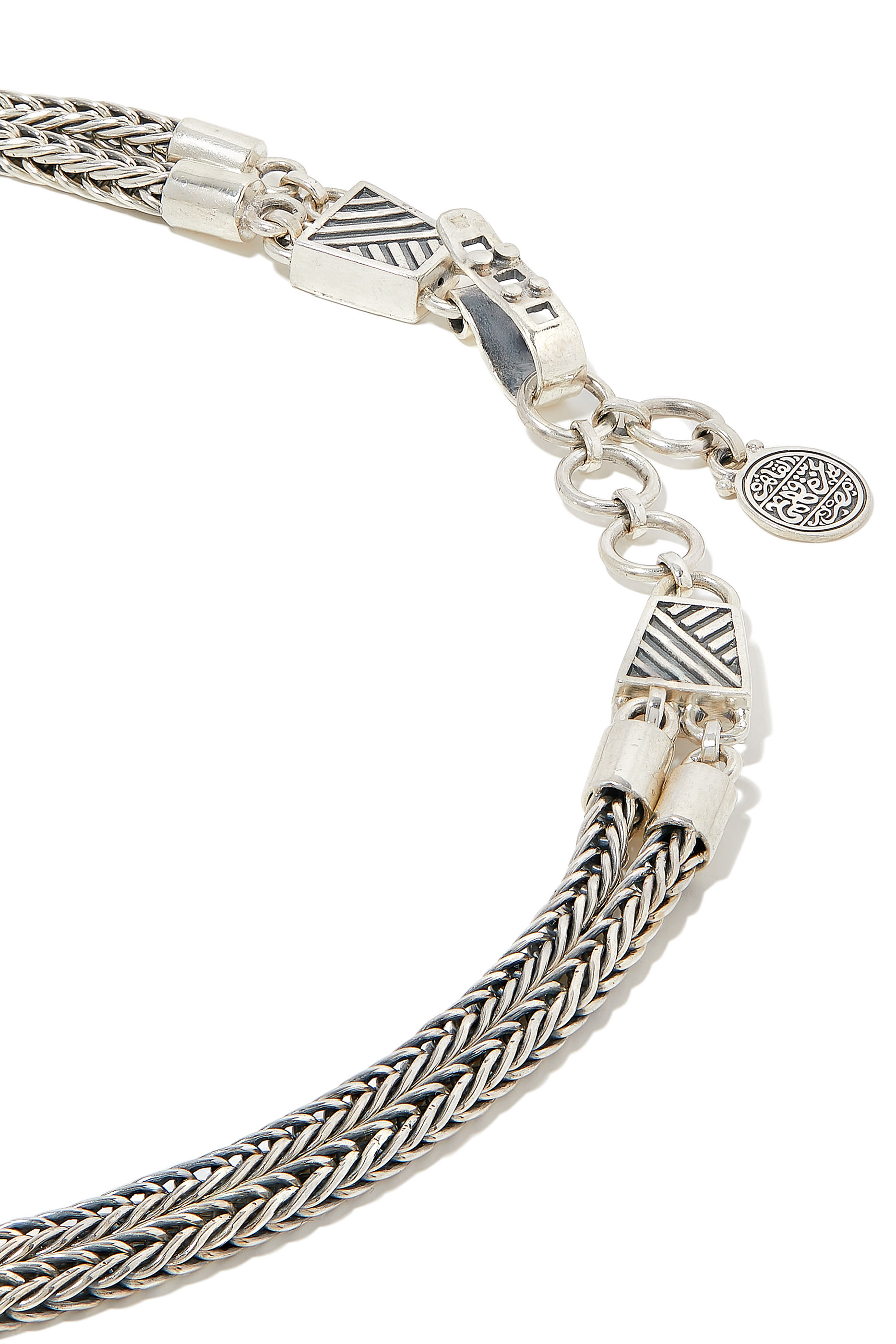 18K YG&SS Nur Garnet Khalil Gibran Necklace