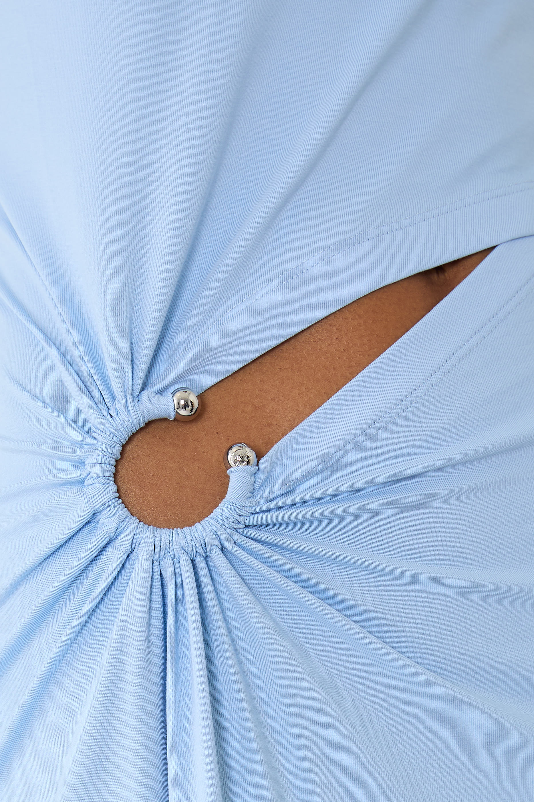 Cutout Cotton-Blend Maxi Dress