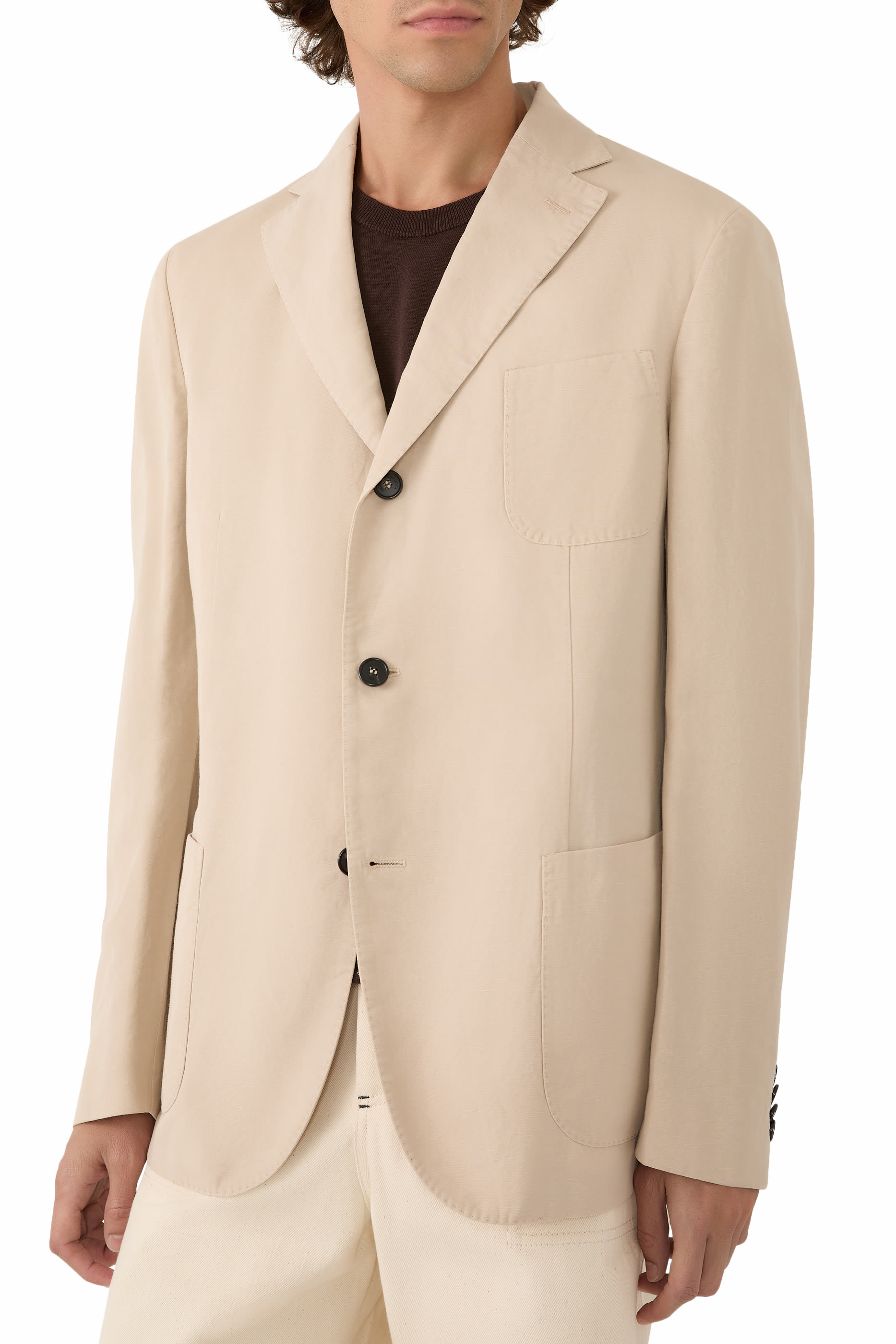 Incotex Chinolino Linen Blazer