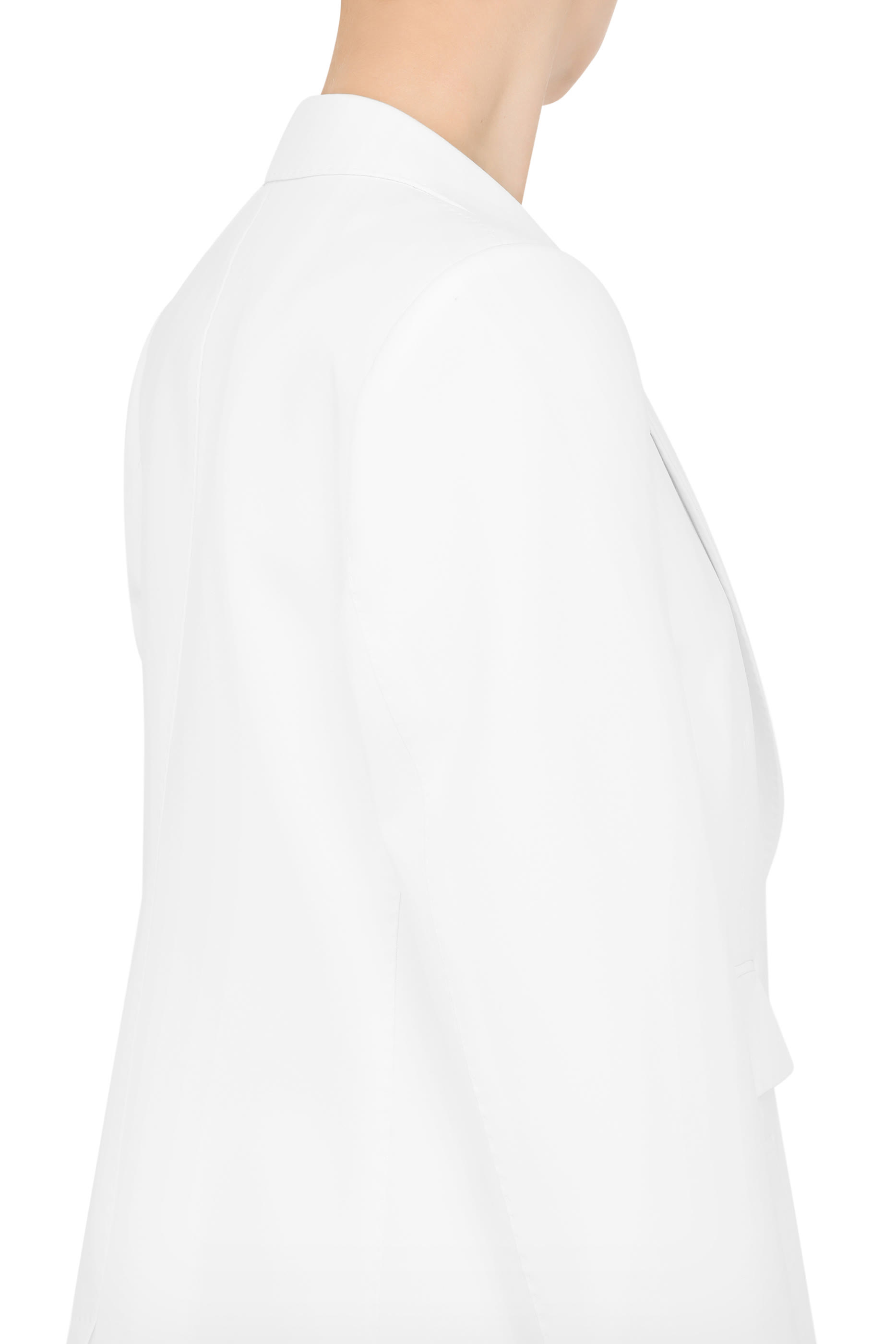 Single-Breasted Woolen Turlington Blazer