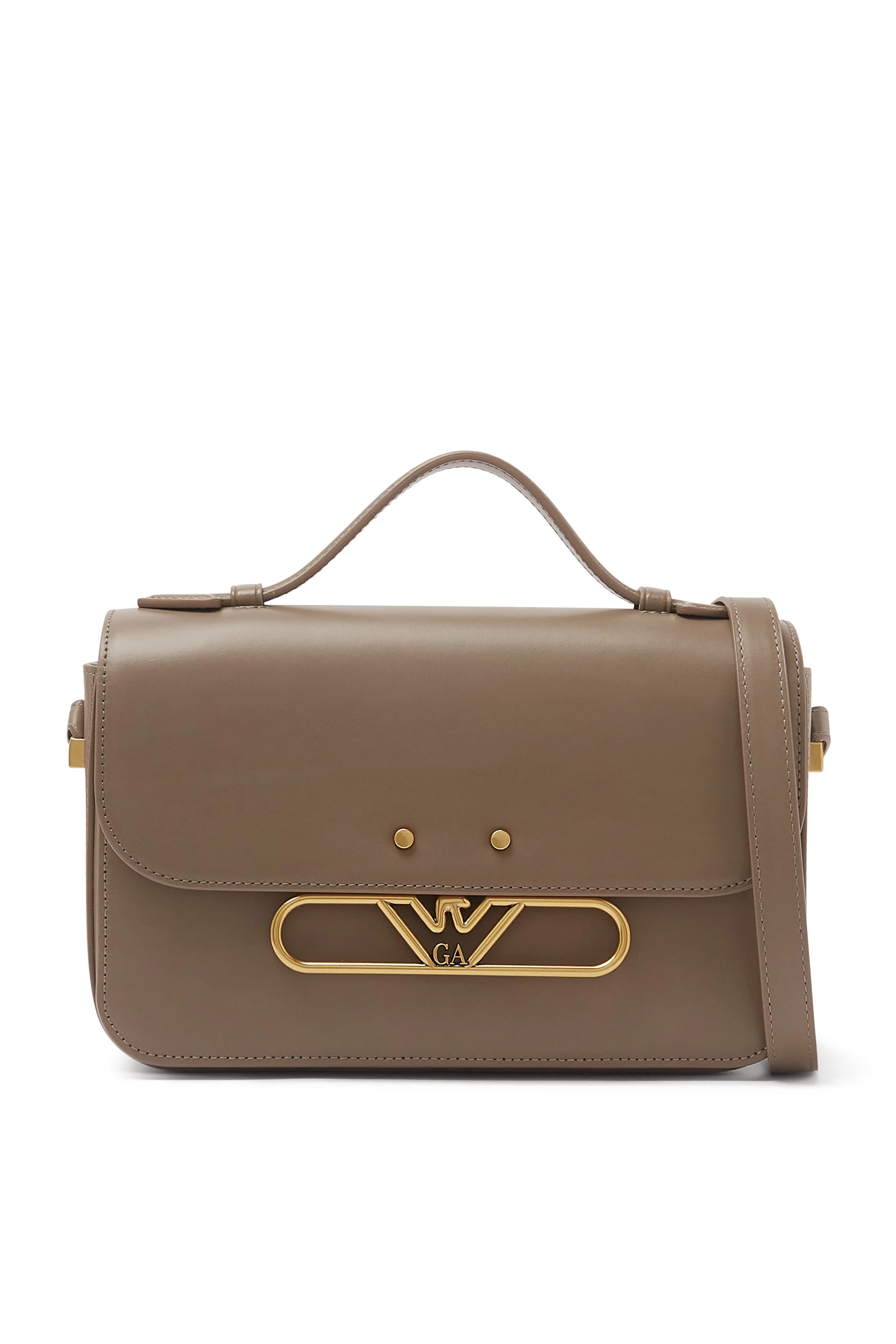 Metal Eagle Logo Shoulder Bag