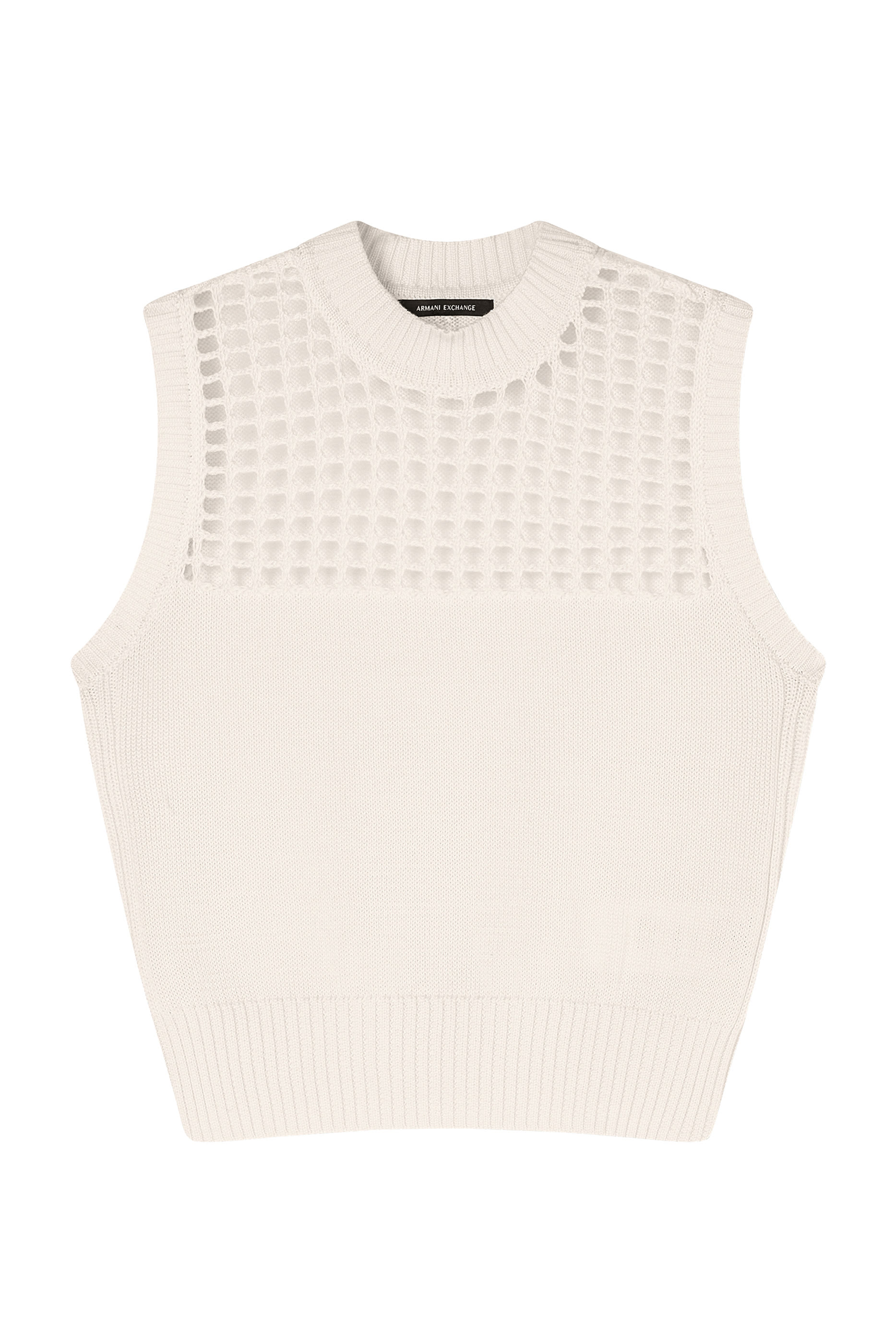 Open-Knit Panel Sweater