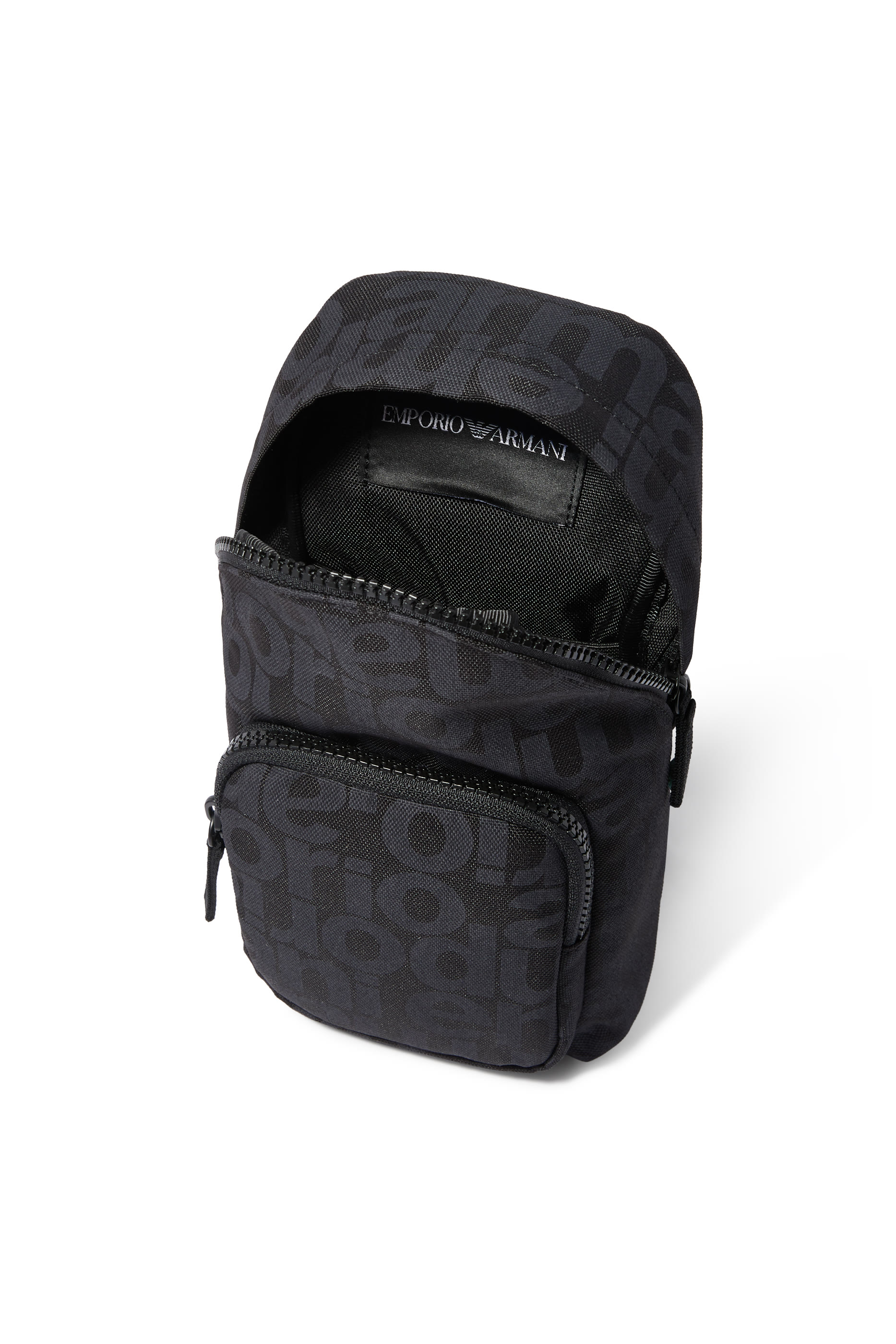 Kids All-Over Logo Crossbody Bag