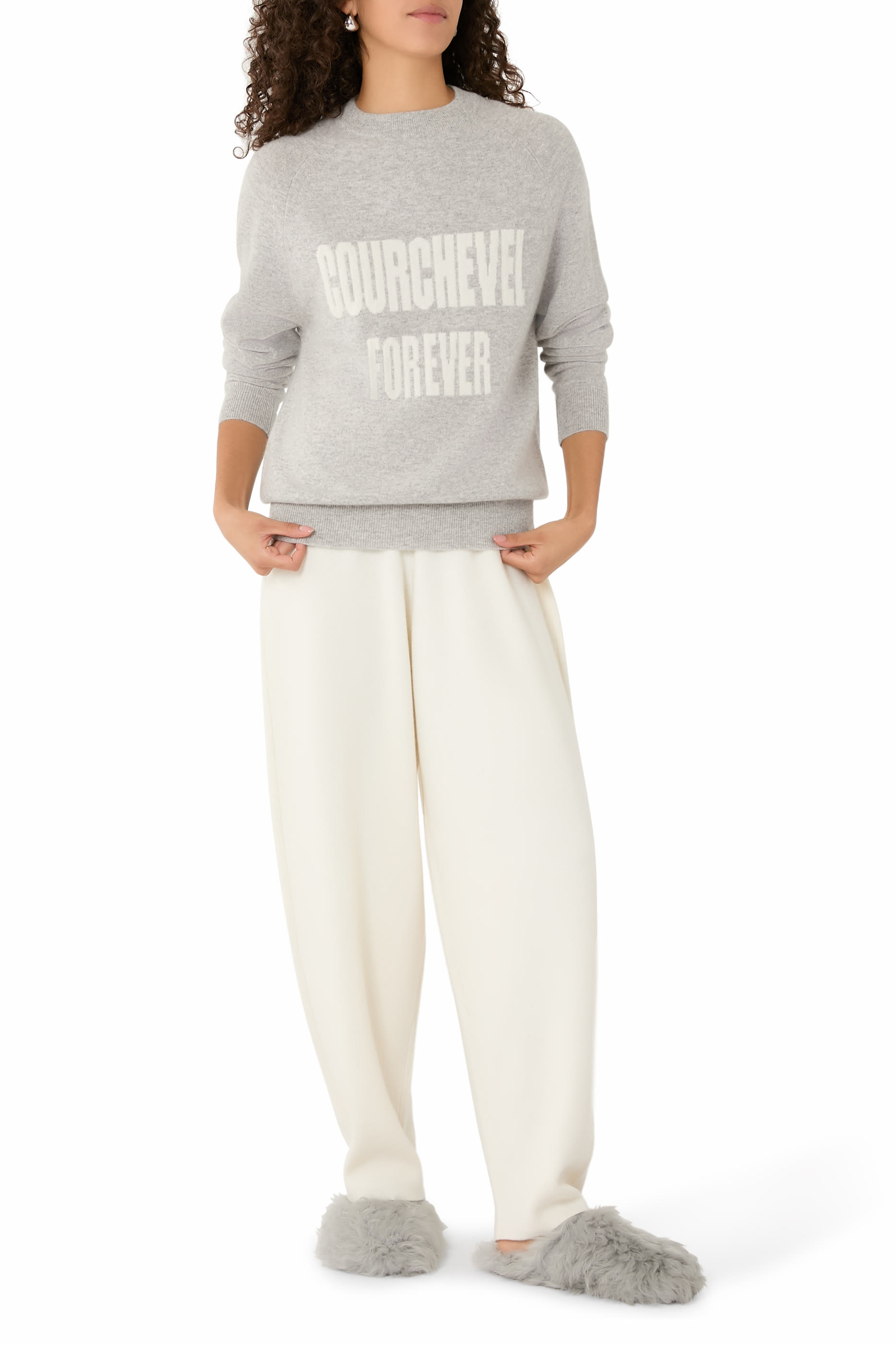 Round-Toe Wool Mules