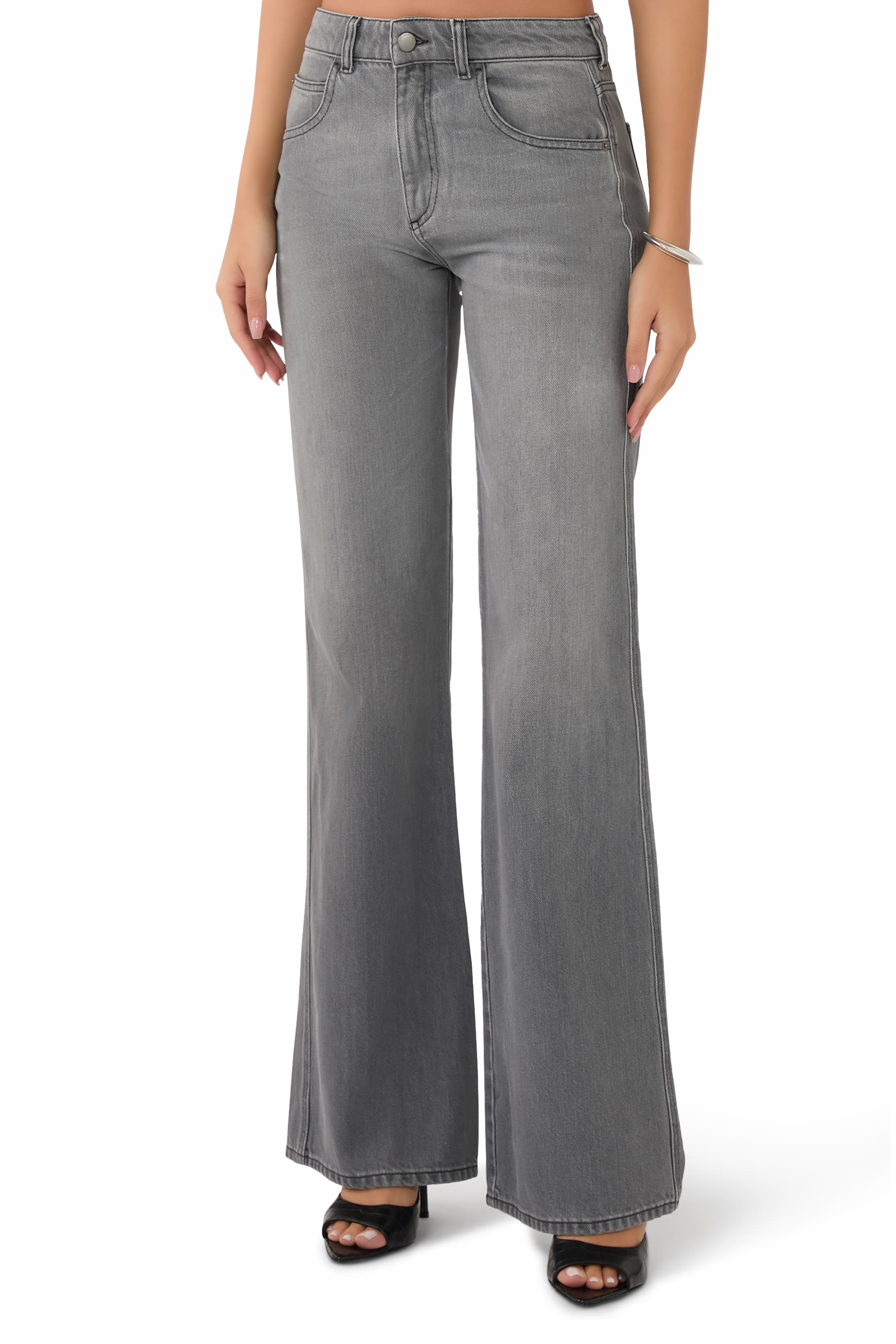 J9D Mid-Rise Flared-Fit Jeans