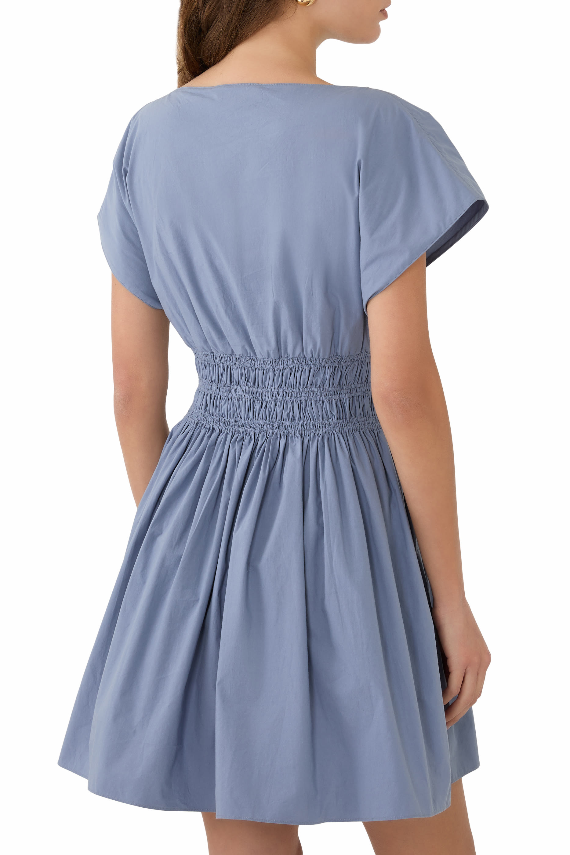 Shirred Waist Mini Dress