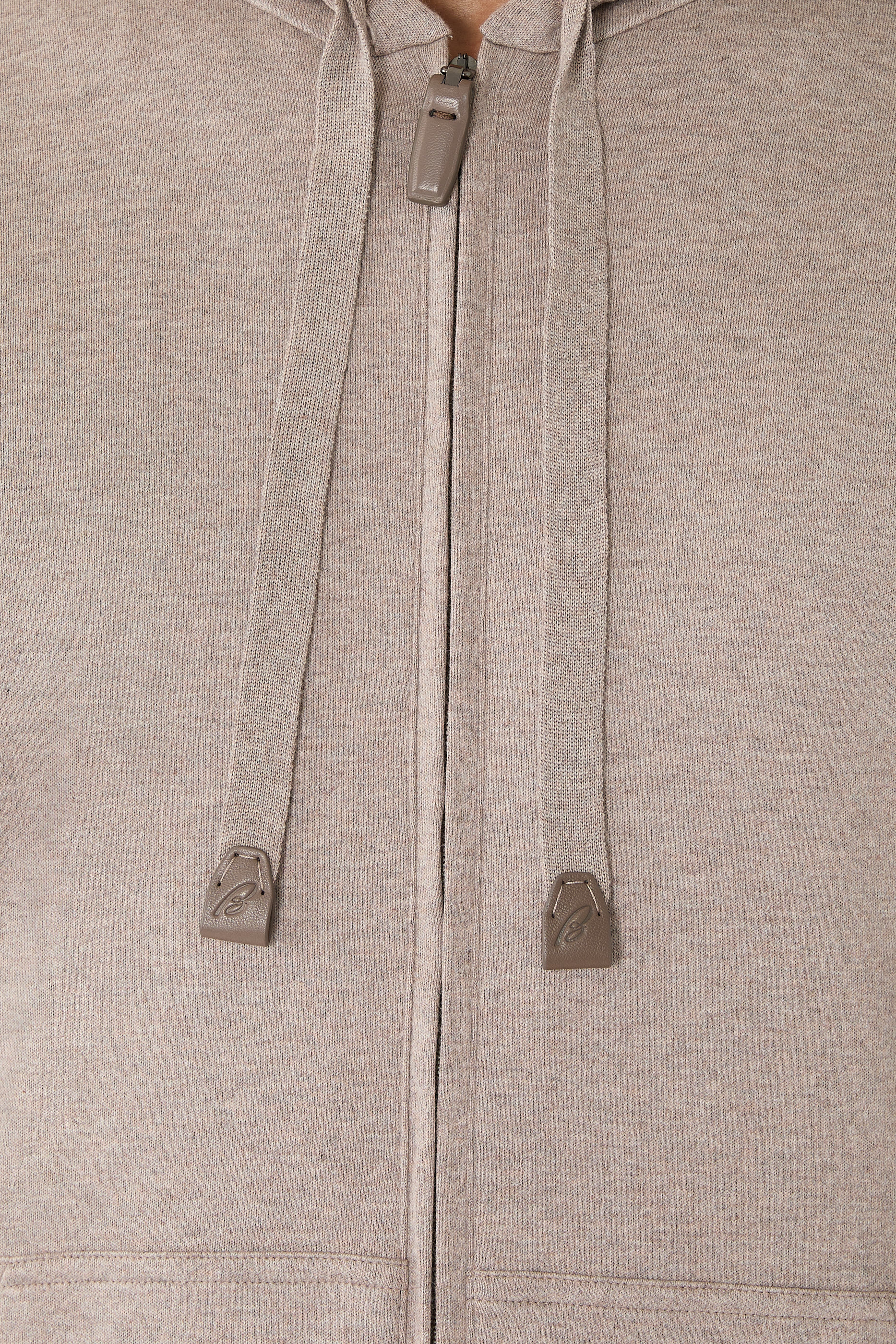 Stretch Cotton Piqu&eacute; Full Zip Hoodie