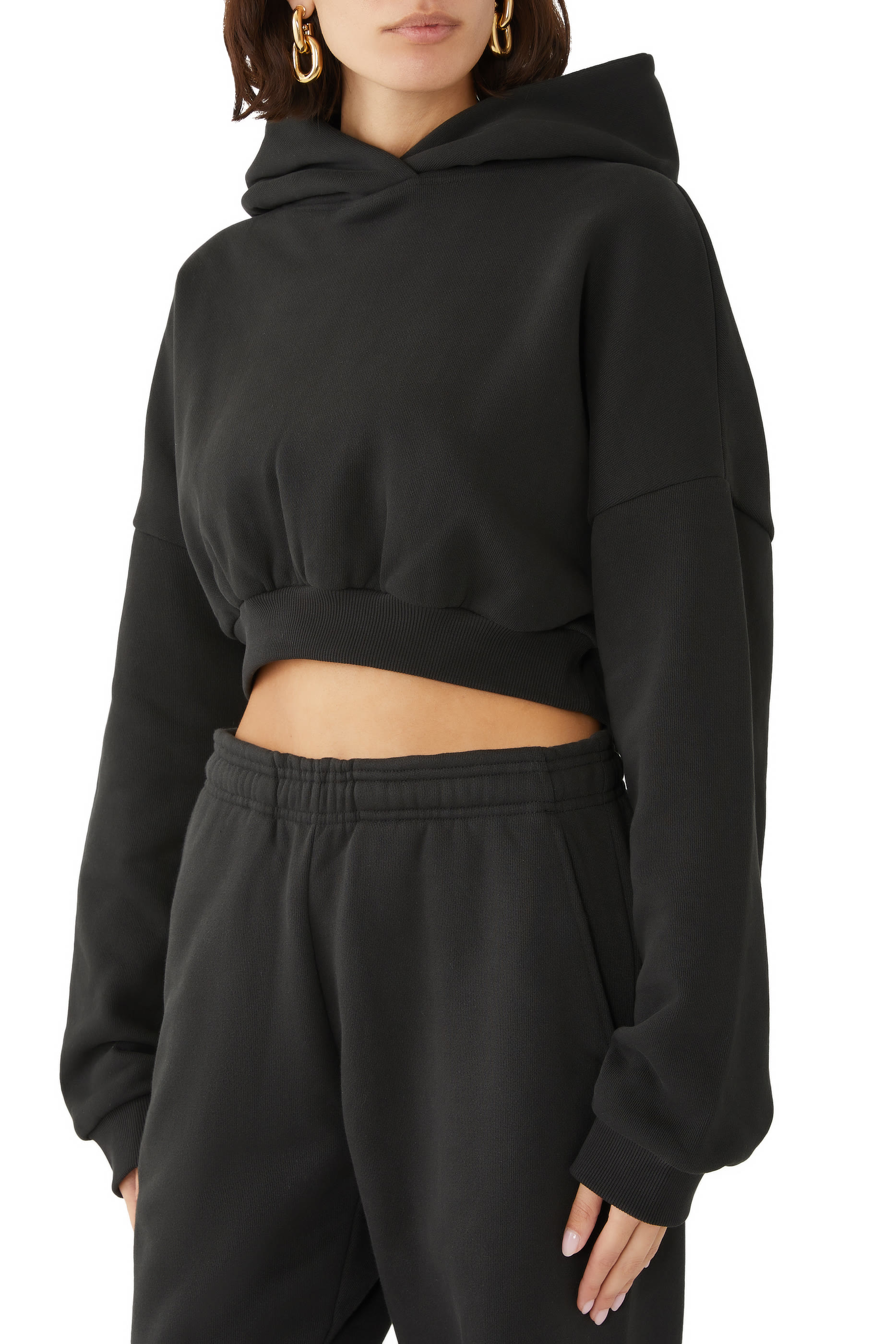 Cropped Heavy Hoodie