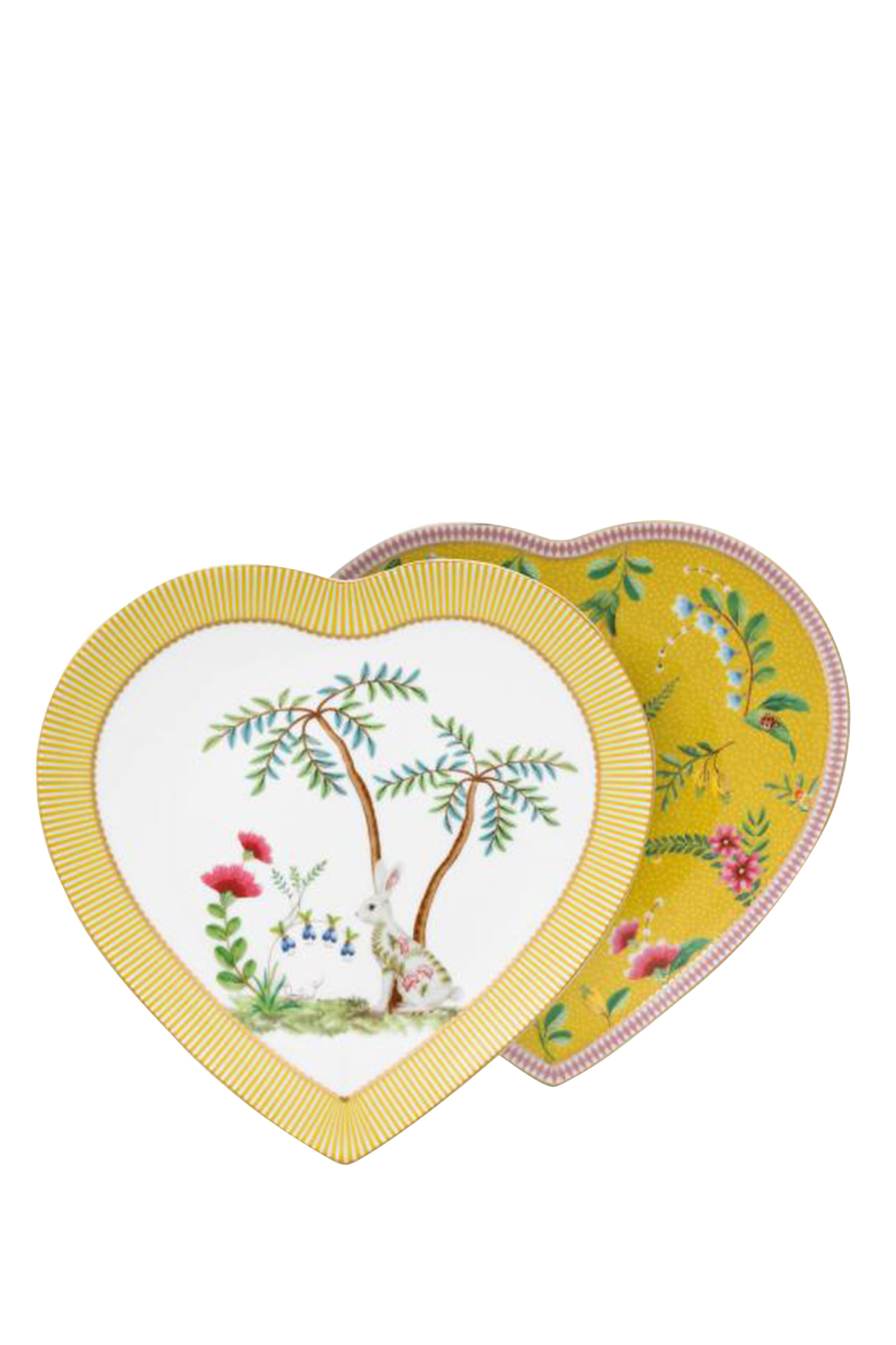 La Majorelle Heart-Shaped Plates Set